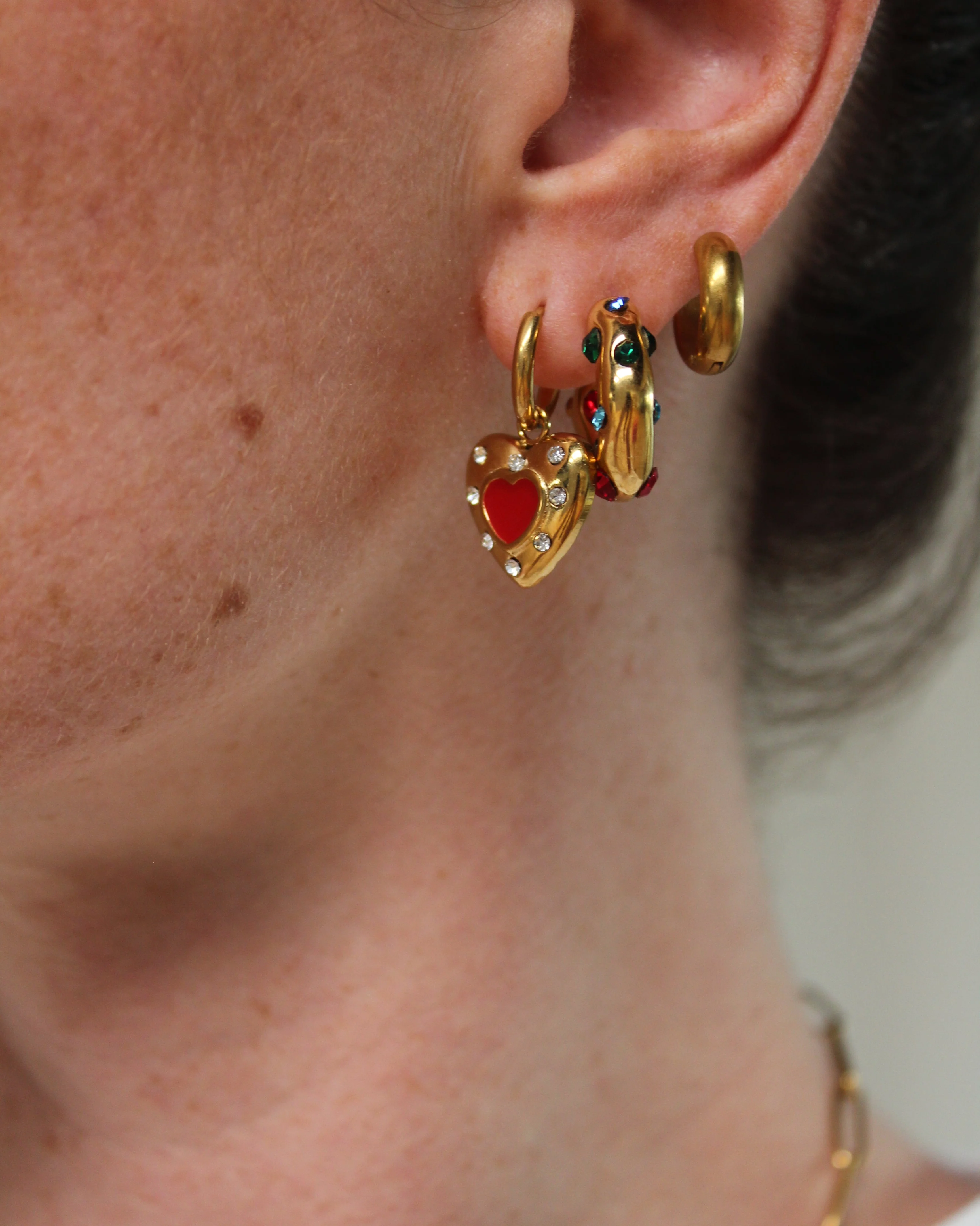 Alba - Clous d'oreilles - Boucles d'oreilles - Acier inoxydable - Image 2