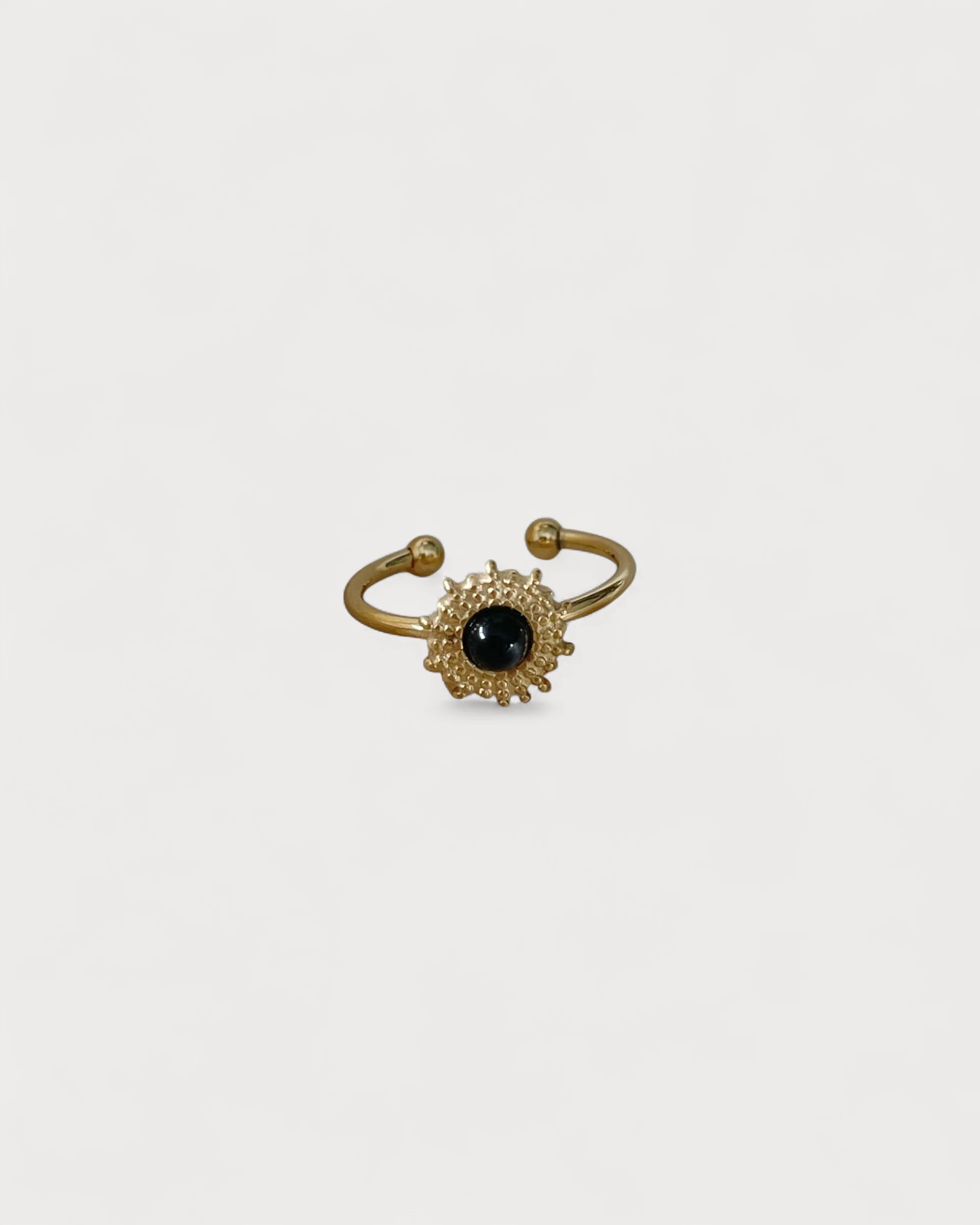 Alice - Bague - Pierre naturelle - Acier inoxydable - Ajustable - Image 3