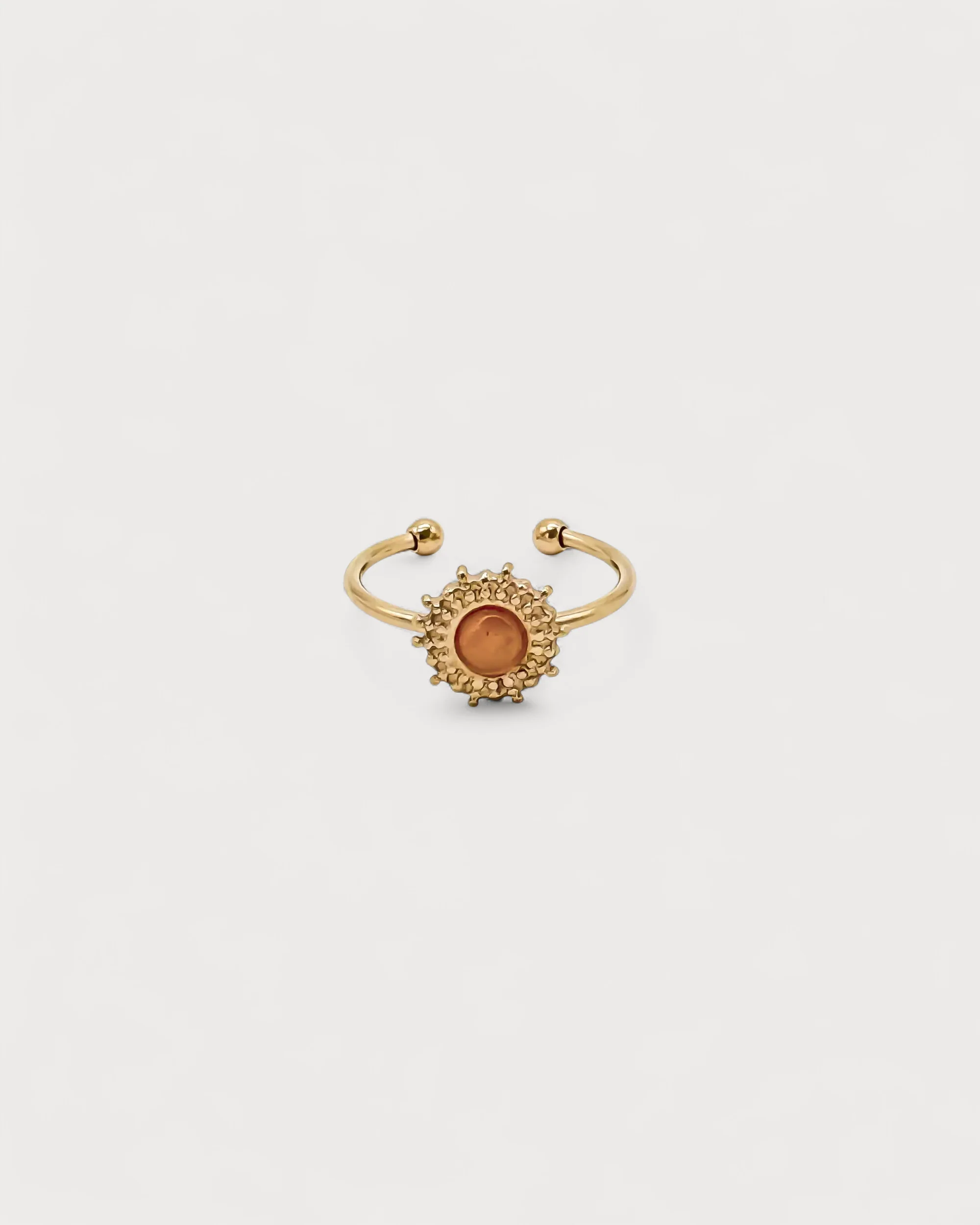 Alice - Bague - Pierre naturelle - Acier inoxydable - Ajustable - Image 6