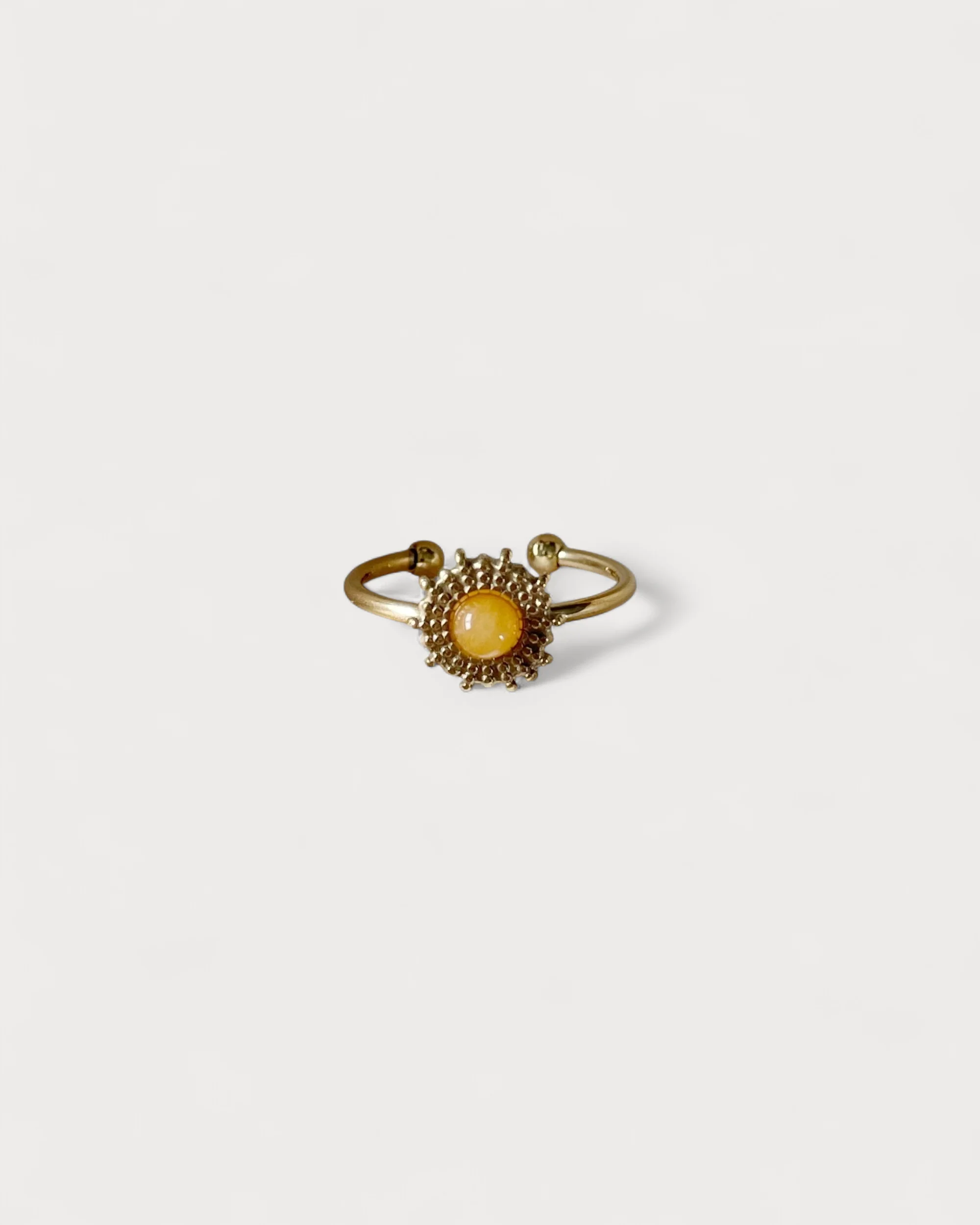 Alice - Bague - Pierre naturelle - Acier inoxydable - Ajustable - Image 7