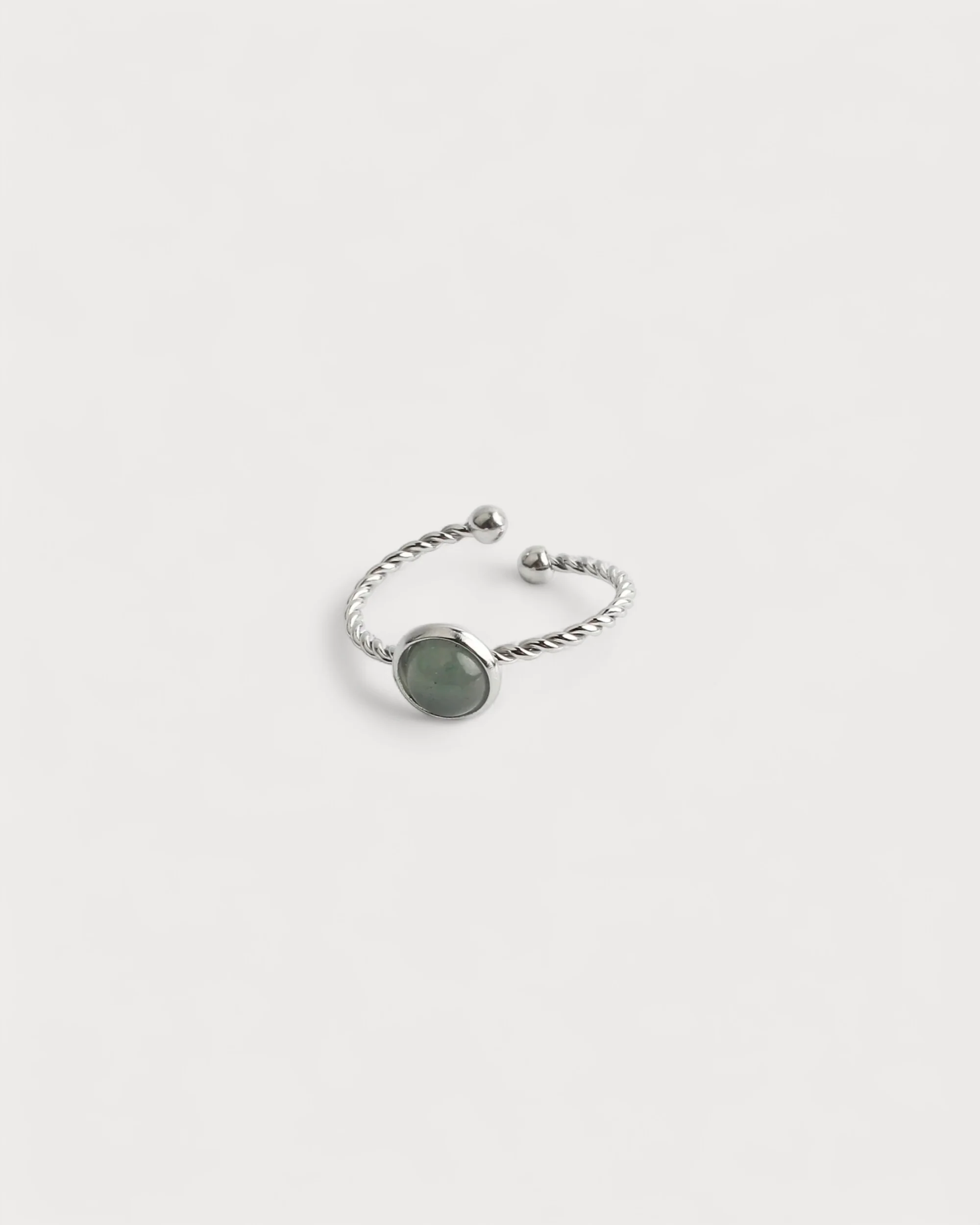 Alisa - Bague - Acier inoxydable -  Pierres naturelles  - Ajustable - Image 3