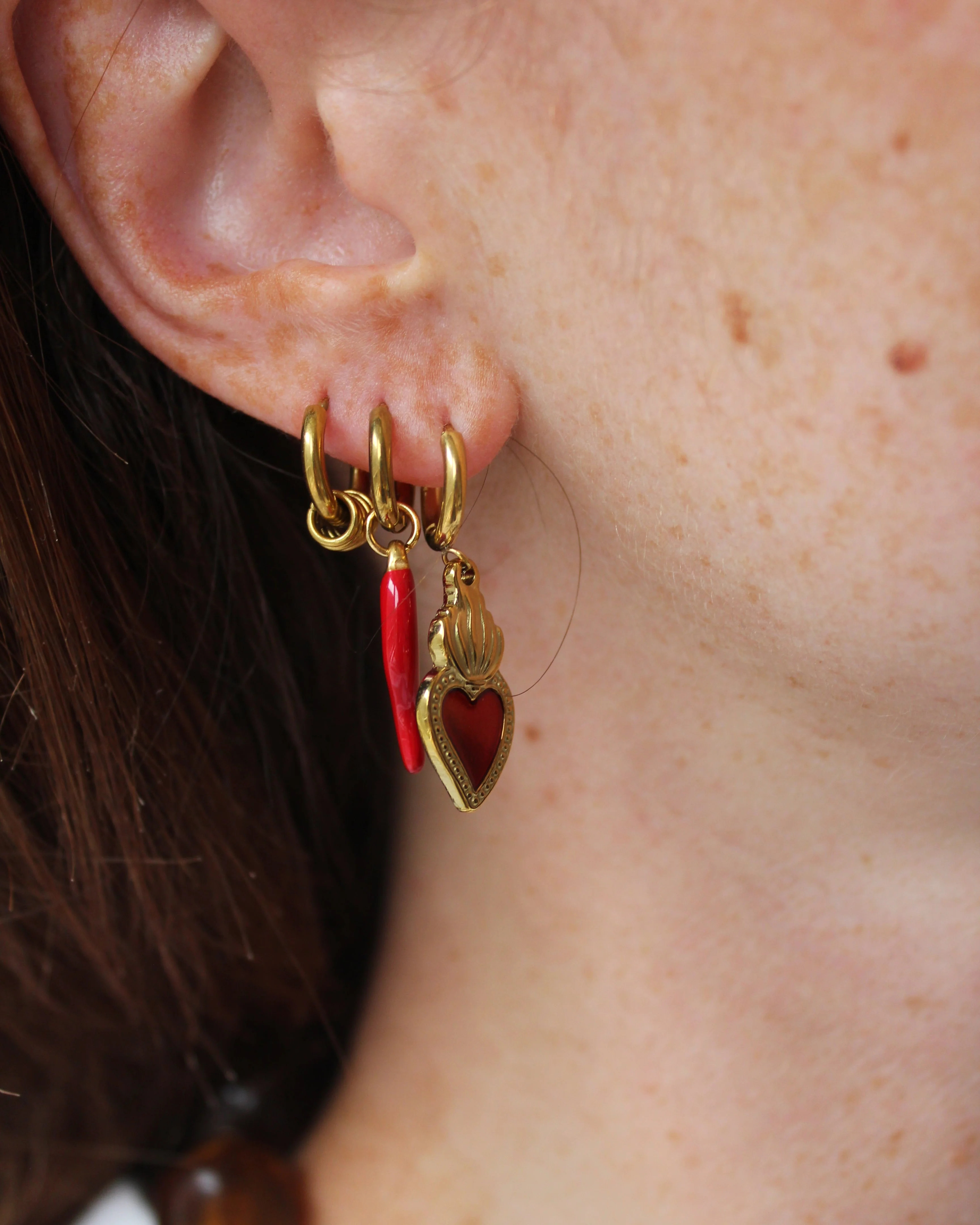 Bali - Boucles d'oreilles - Acier inoxydable - Image 3