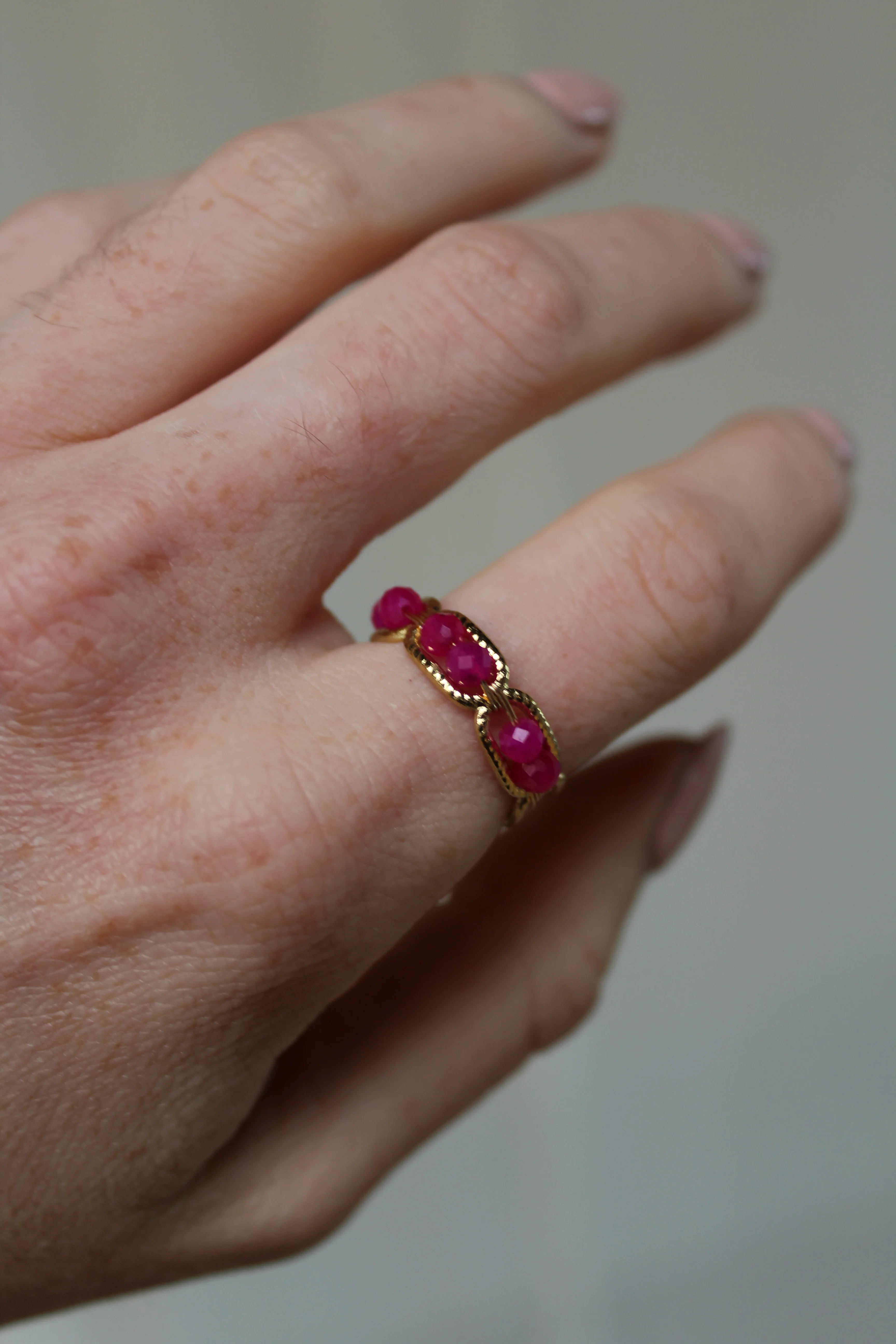 Bente - Bague - Pierre naturelle - Acier inoxydable - Image 11