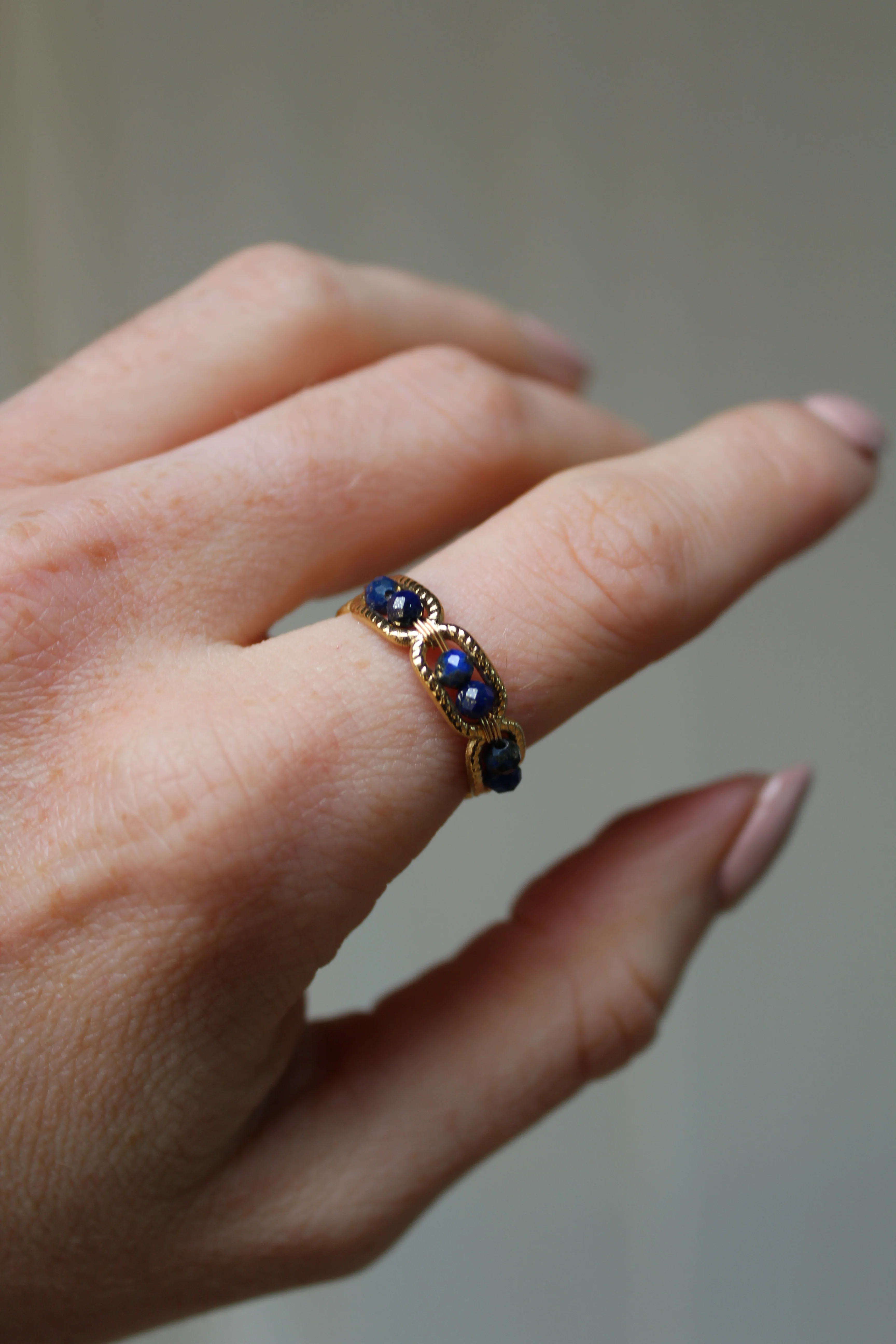 Bente - Bague - Pierre naturelle - Acier inoxydable - Image 5
