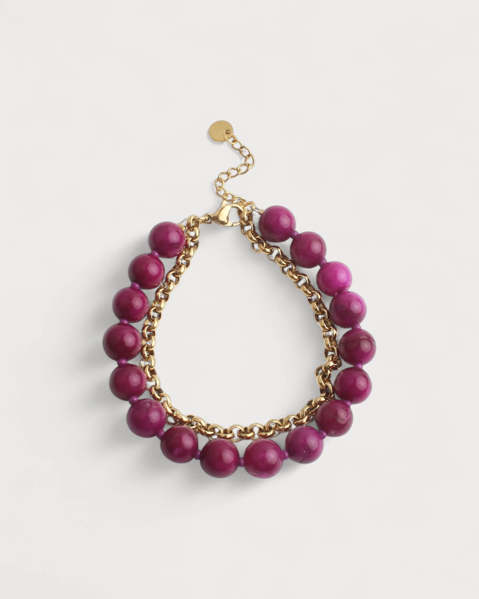 Big Stone - Bracelet - 2 couches - Acier inoxydable - Image 3