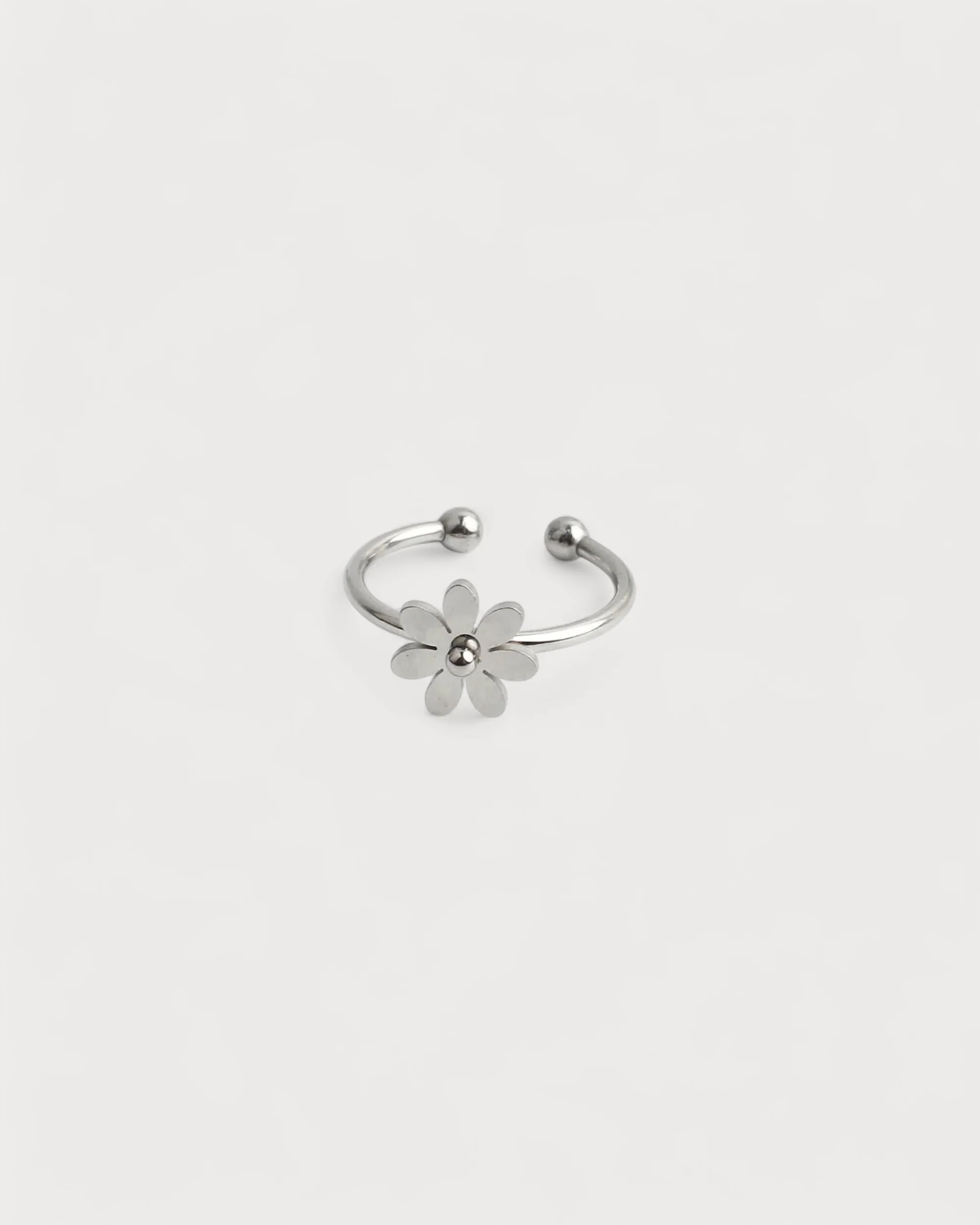 Bloom Flower - Bague - Acier inoxydable - Ajustable - Image 3