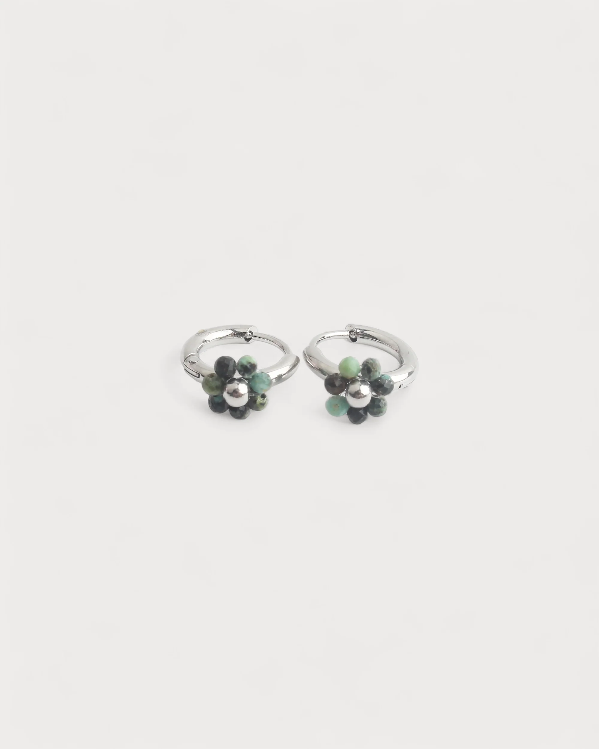 Botanique - Boucles d'oreilles - Pierre naturelle - Acier inoxydable - Image 3