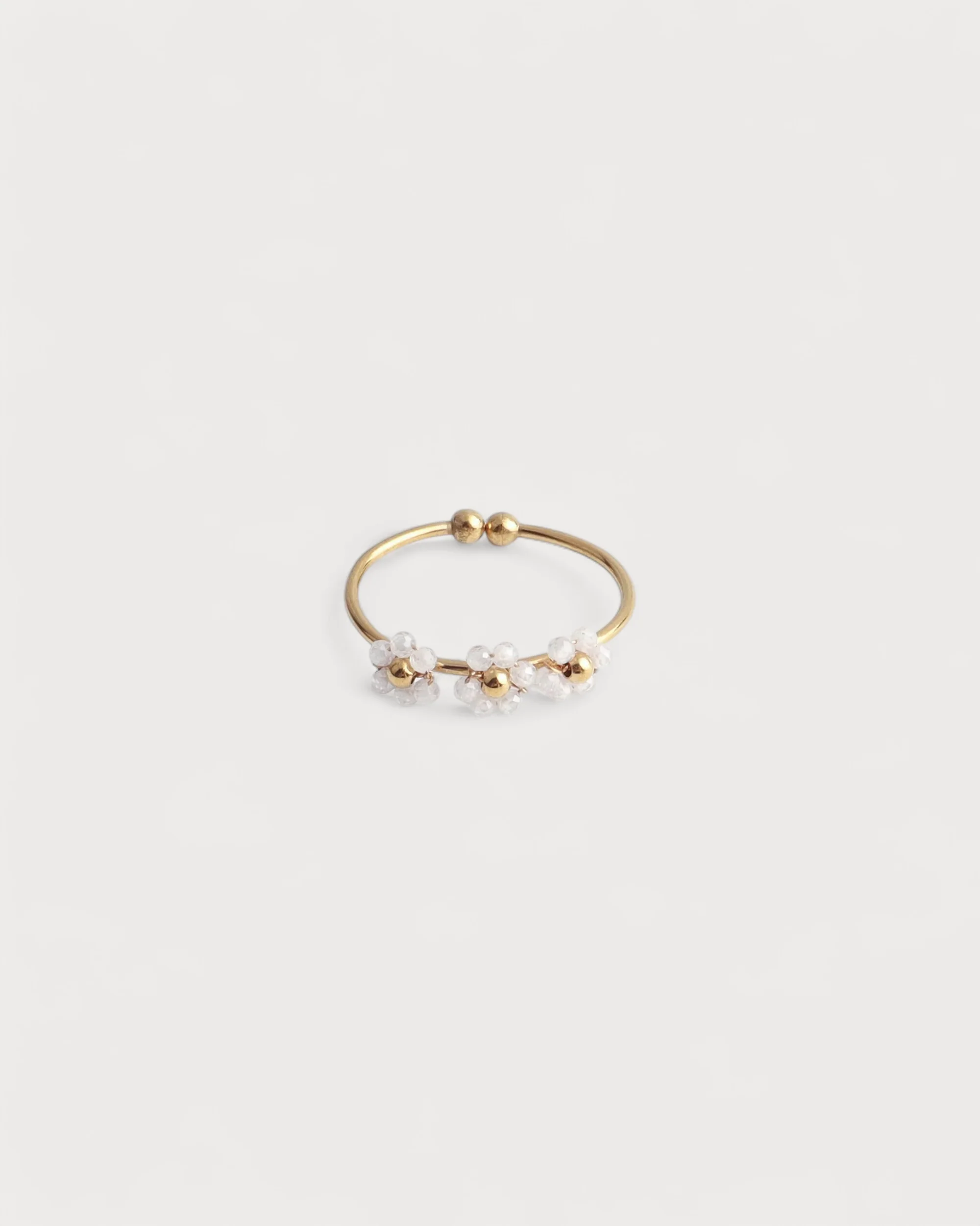 Camelia- Bague - Acier inoxydable - Ajustable - Image 7