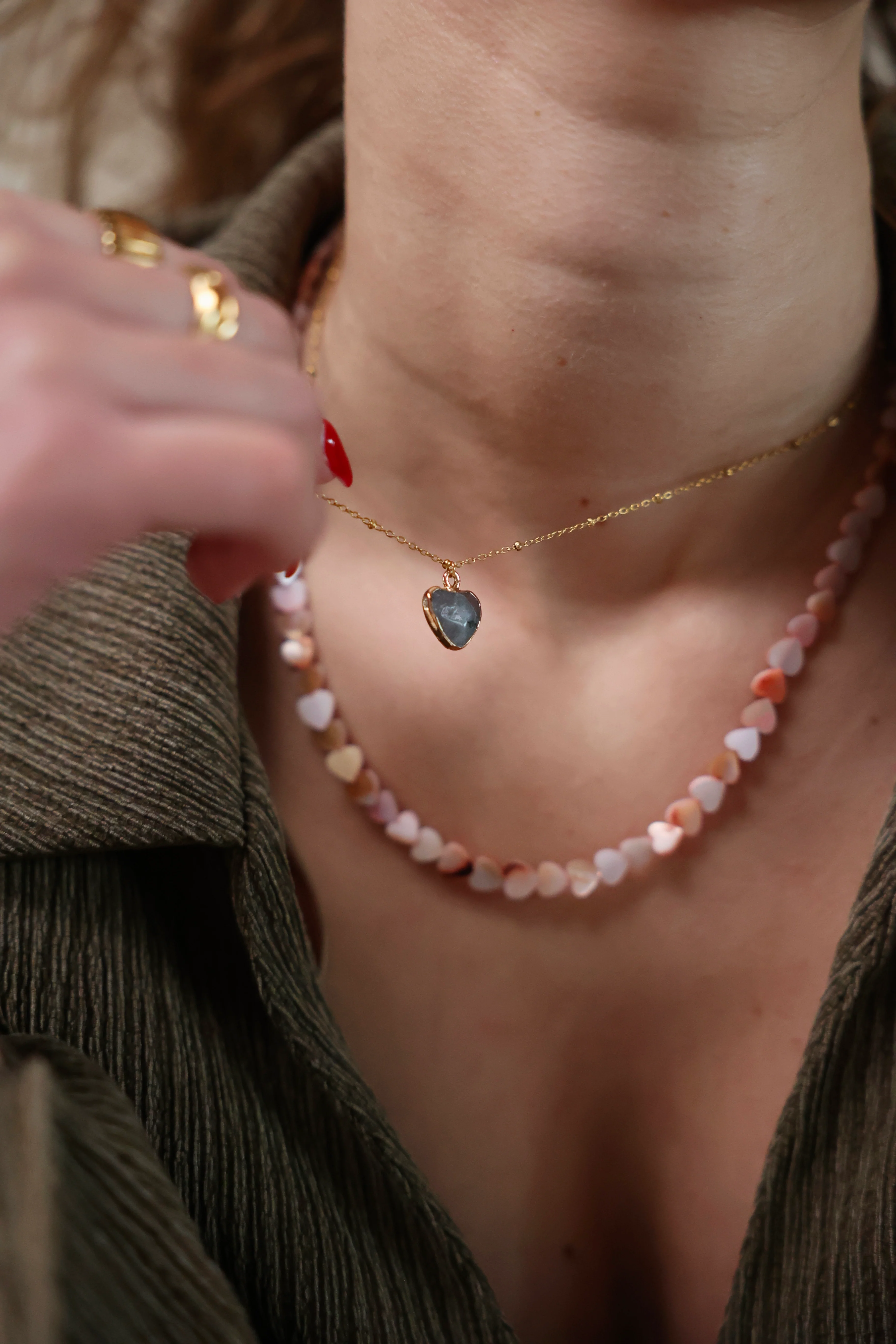 Cherish - Collier - Pierre naturelle - Acier inoxydable - Image 3