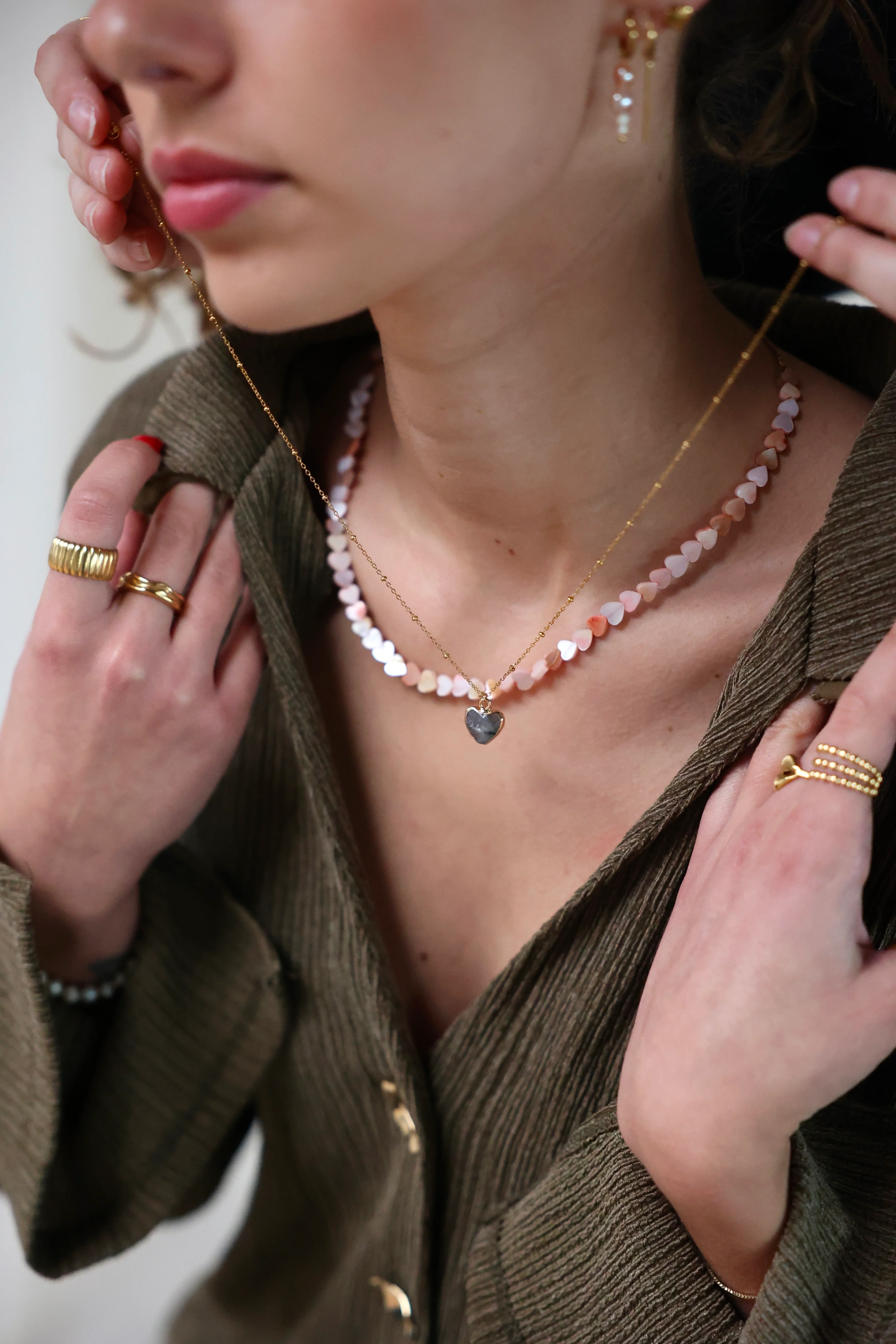 Cherish - Collier - Pierre naturelle - Acier inoxydable - Image 5