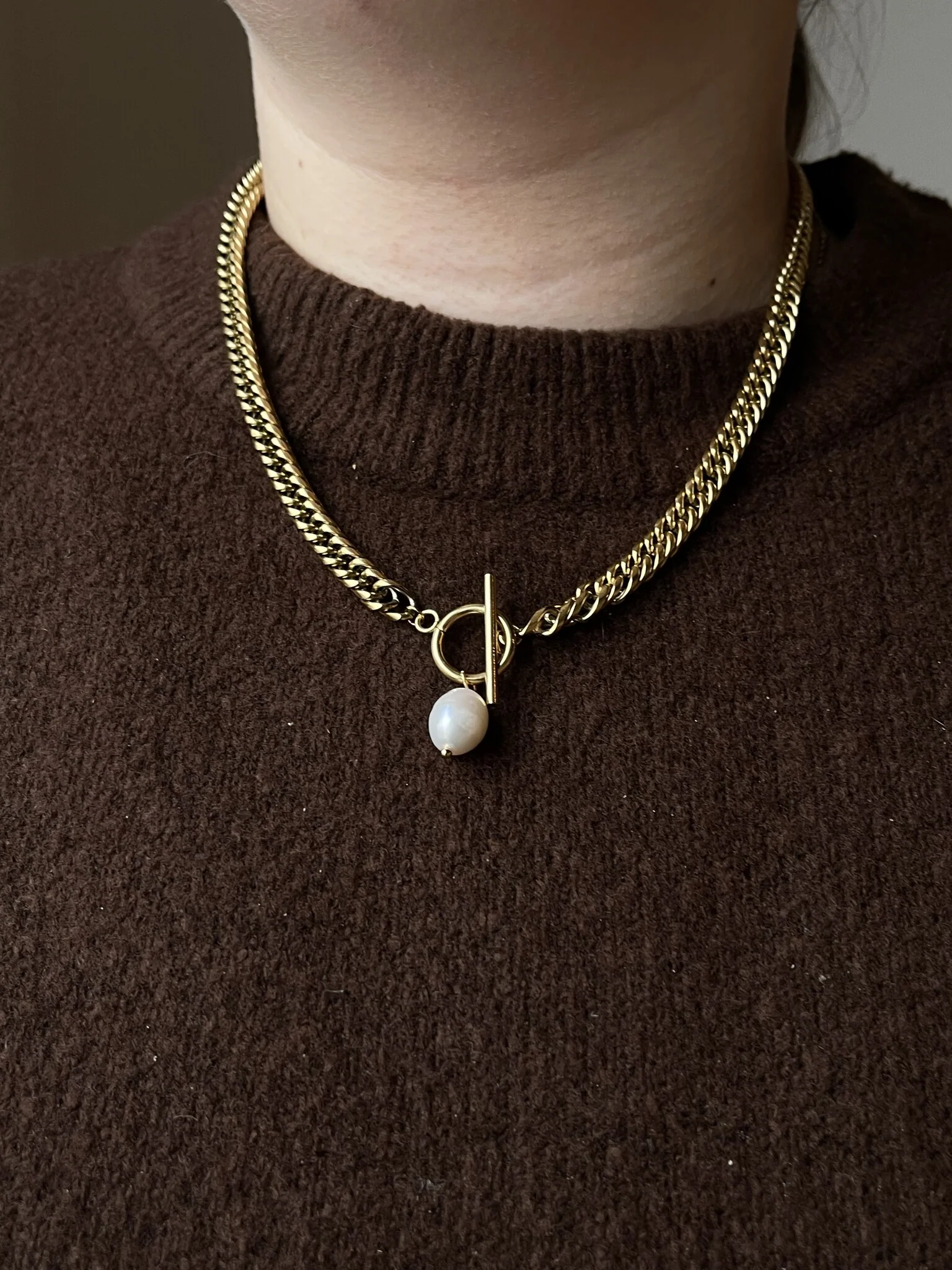 Chunky Pearl - Collier - Acier inoxydable - Image 4