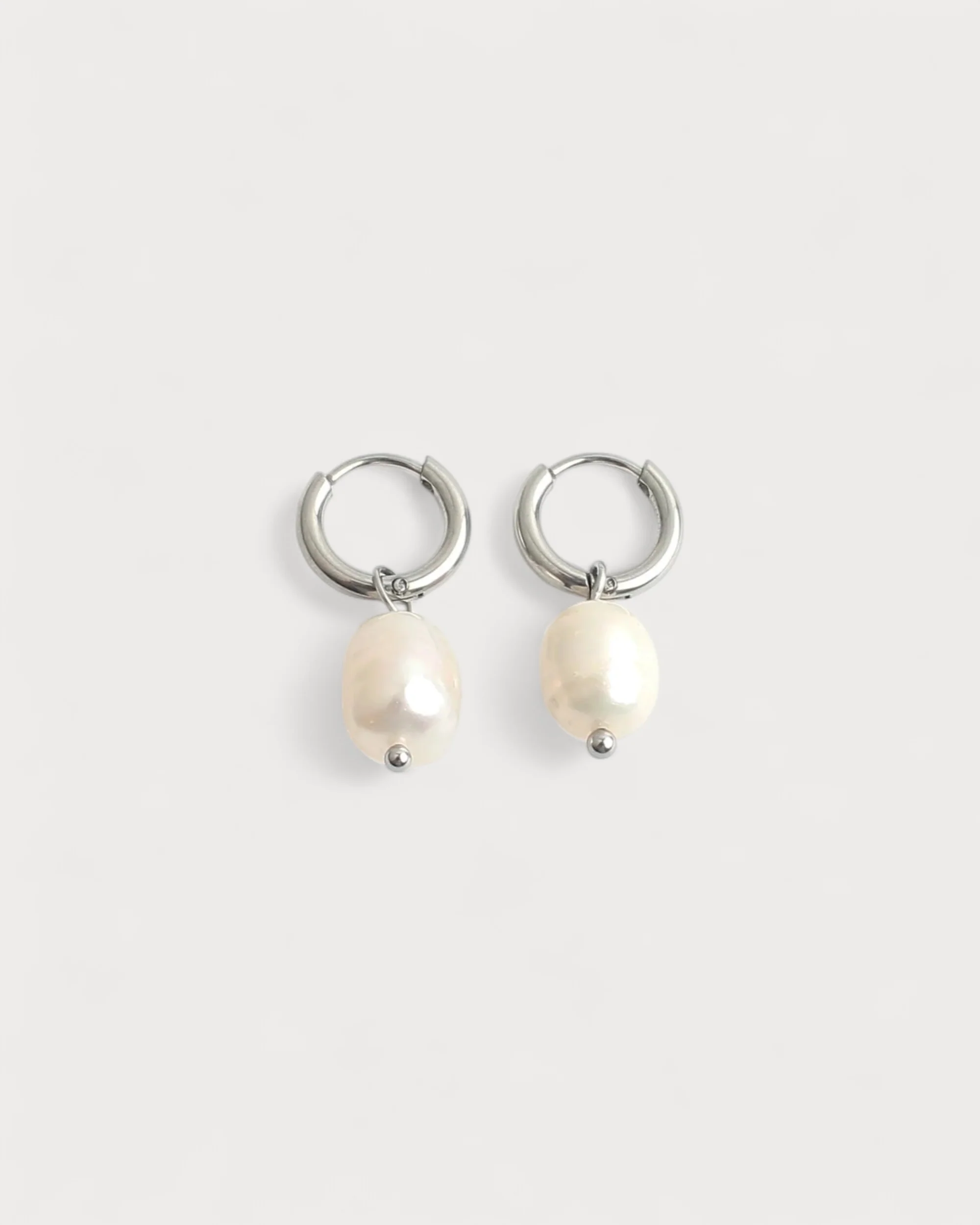 Classic Freshwater Pearl - Boucles d'oreilles - Acier inoxydable - Image 3