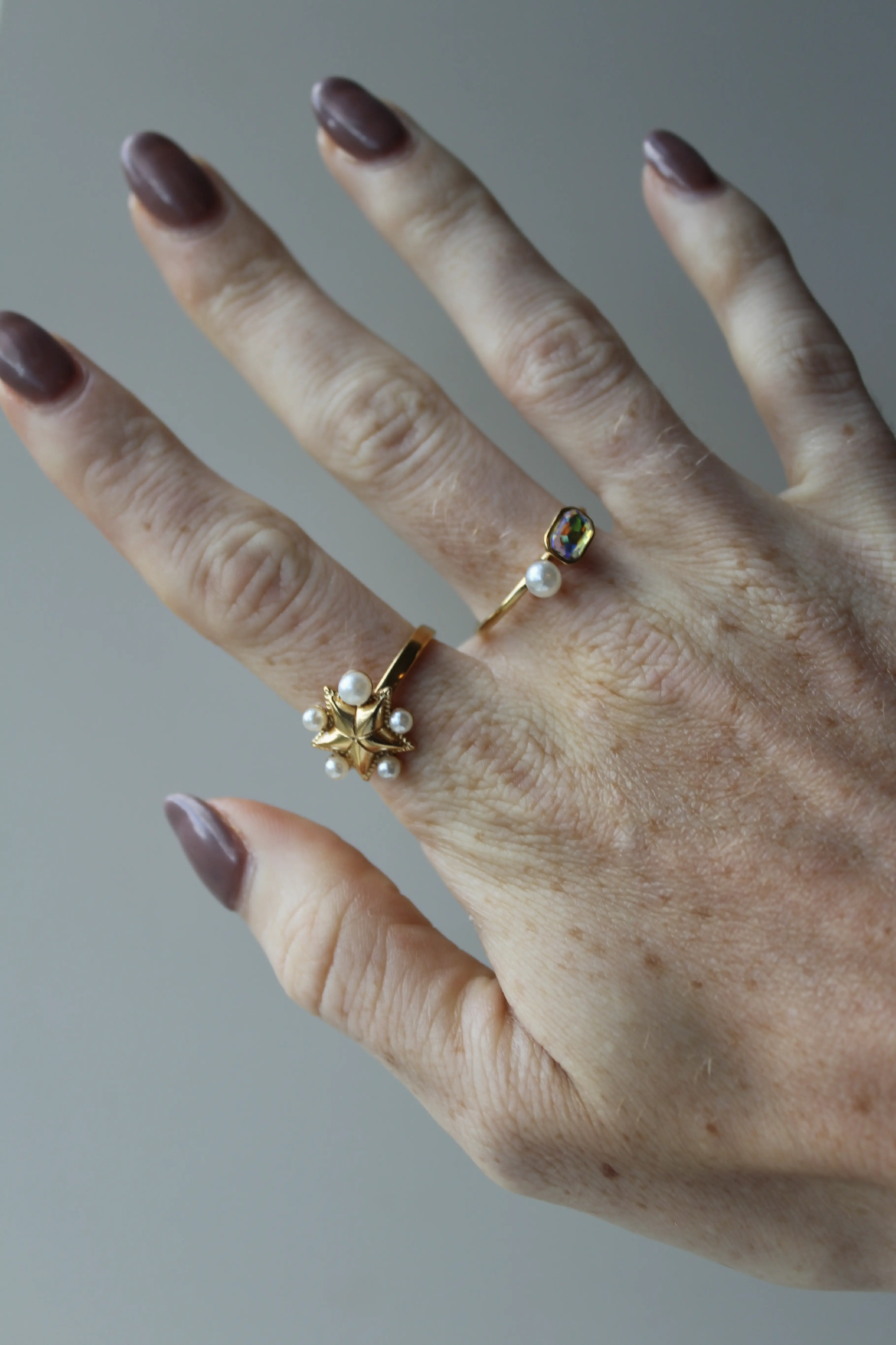 Claudette - Bague - Acier inoxydable - Ajustable - Image 2