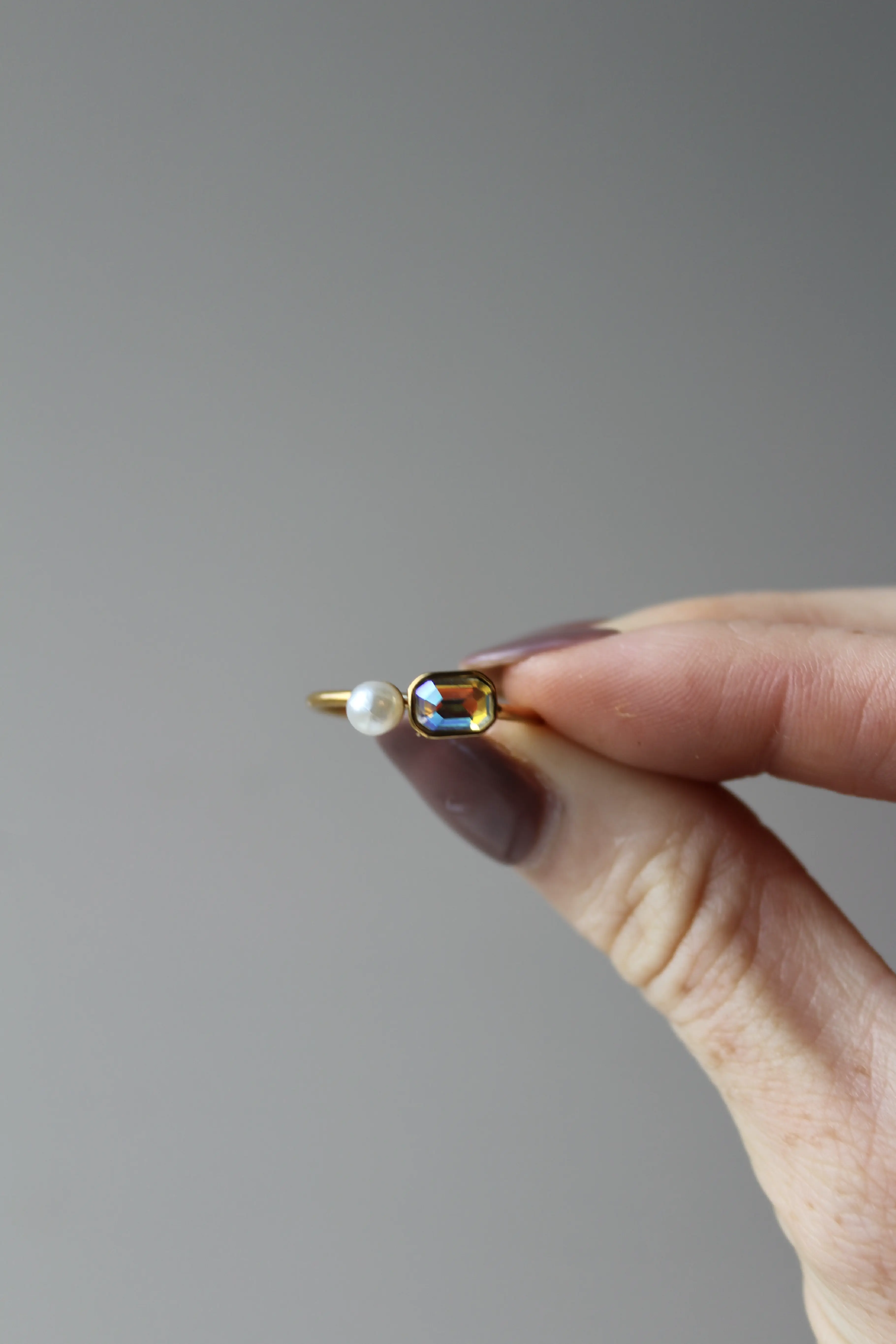 Claudette - Bague - Acier inoxydable - Ajustable - Image 4
