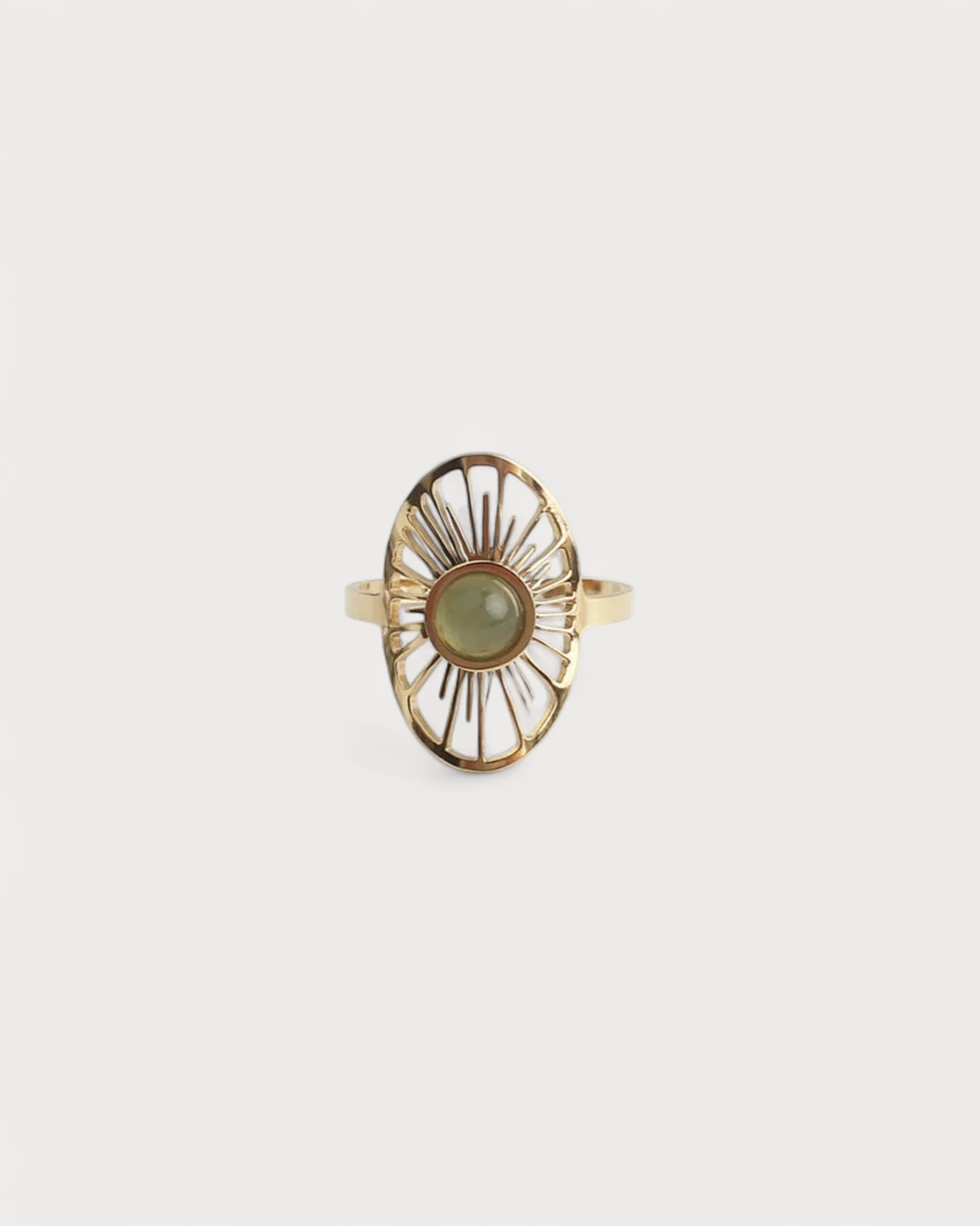 Claudia - Bague - Pierre naturelle - Acier inoxydable - Ajustable - Image 3