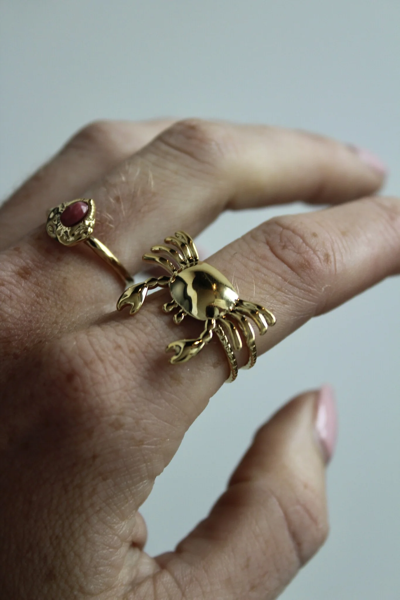 Crabby - Bague - Acier inoxydable - Ajustable - Image 2