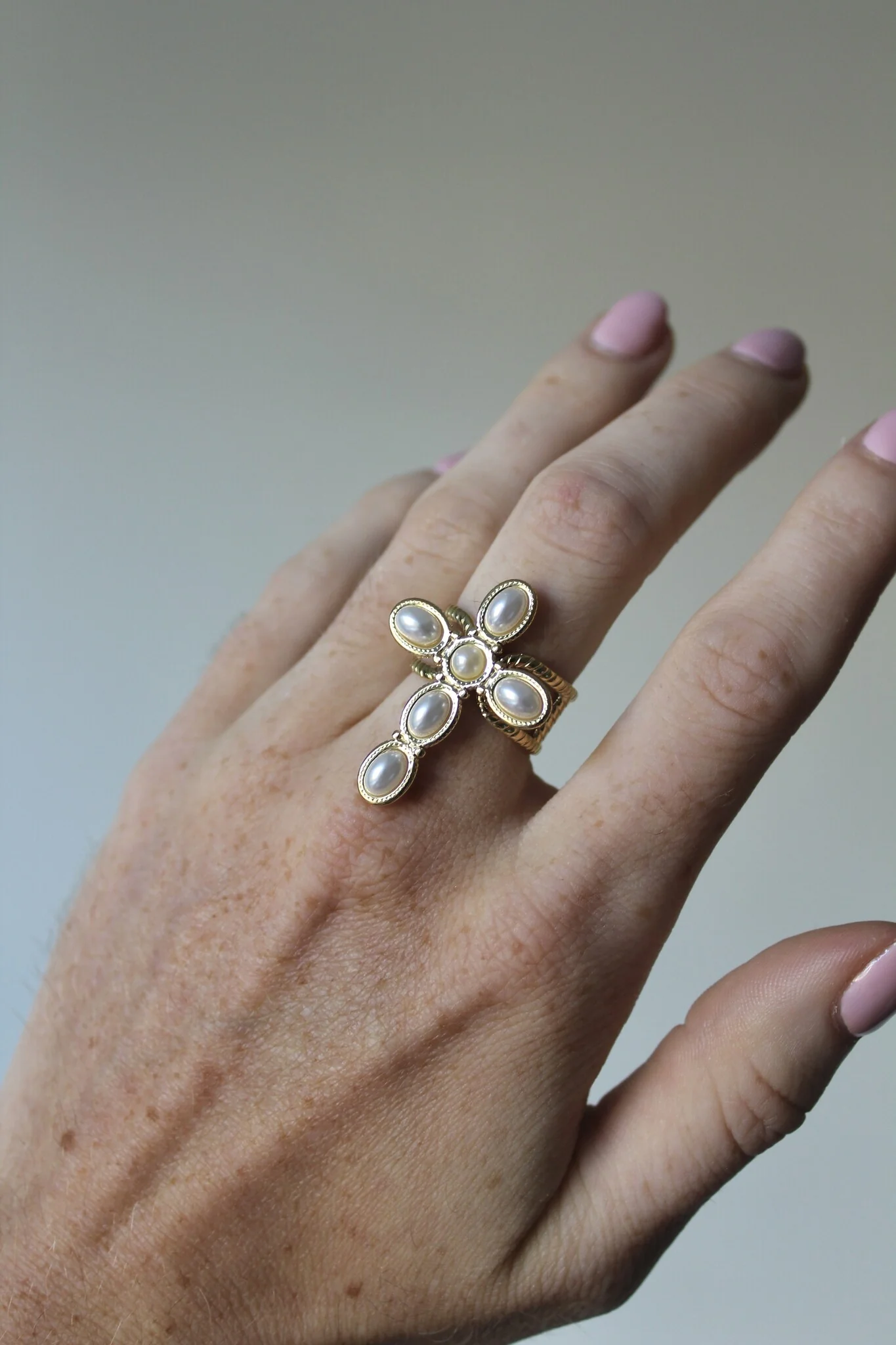 Cross  - Bague - Acier inoxydable - Ajustable - Image 8