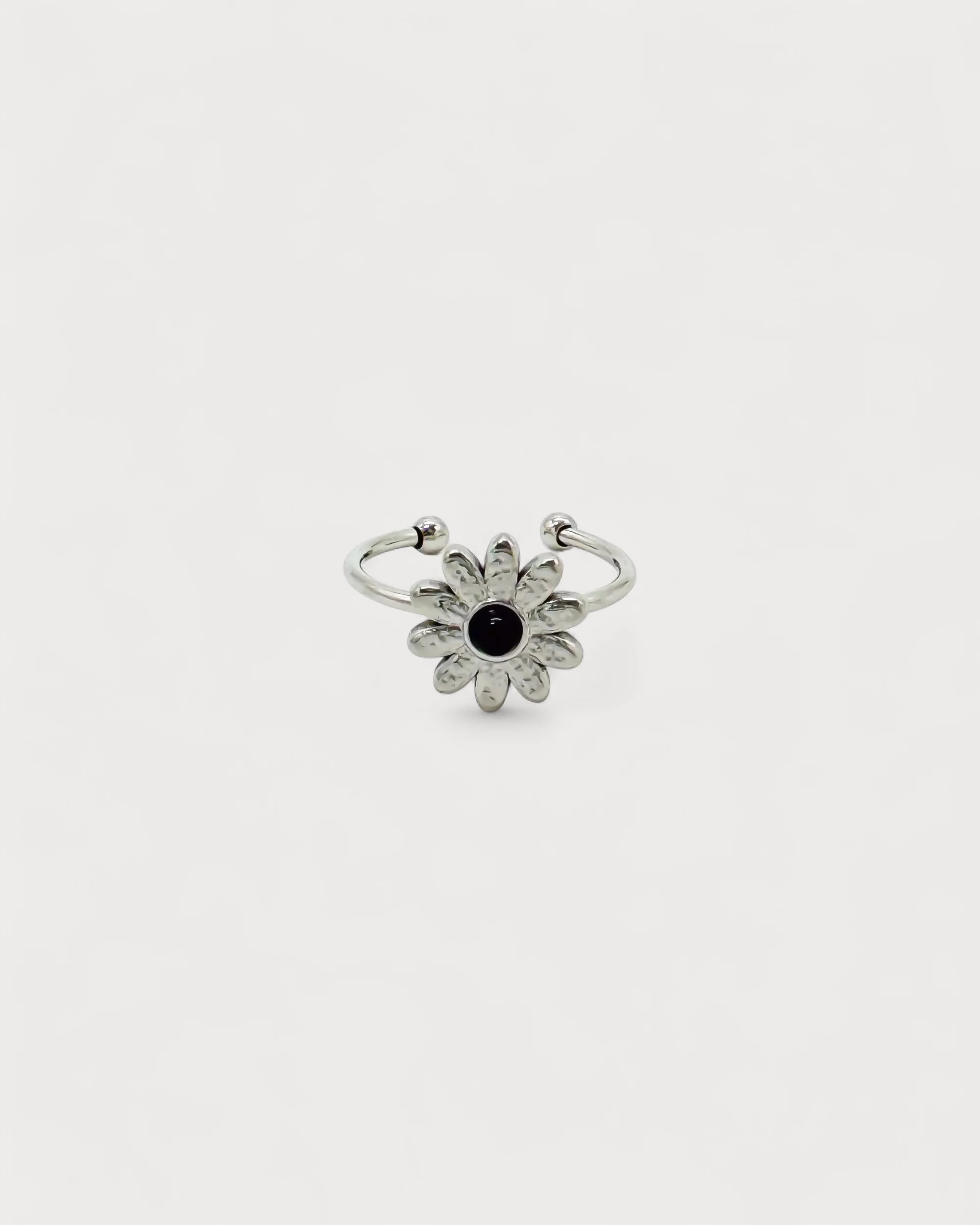 Marguerite - Bague - Pierre naturelle - Acier inoxydable - Ajustable - Image 7