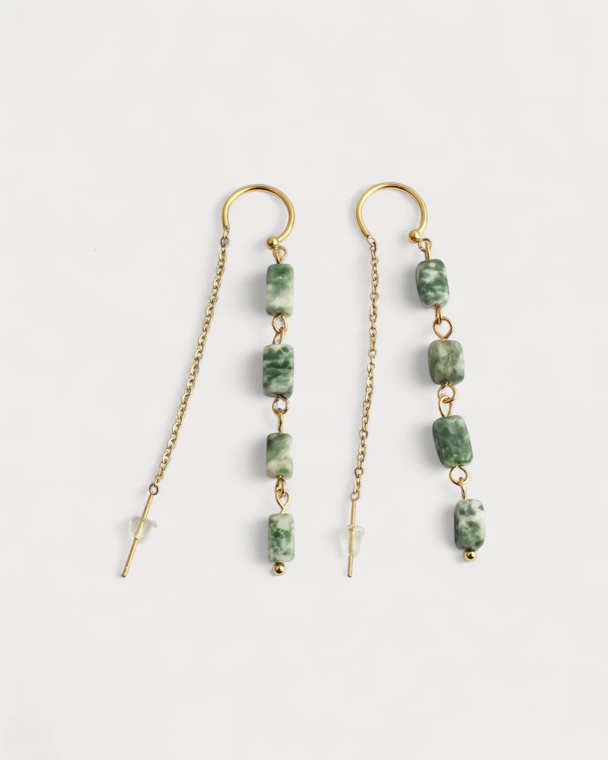 Danielle - Boucles d'oreilles - Pierre naturelle - Acier inoxydable - Image 4