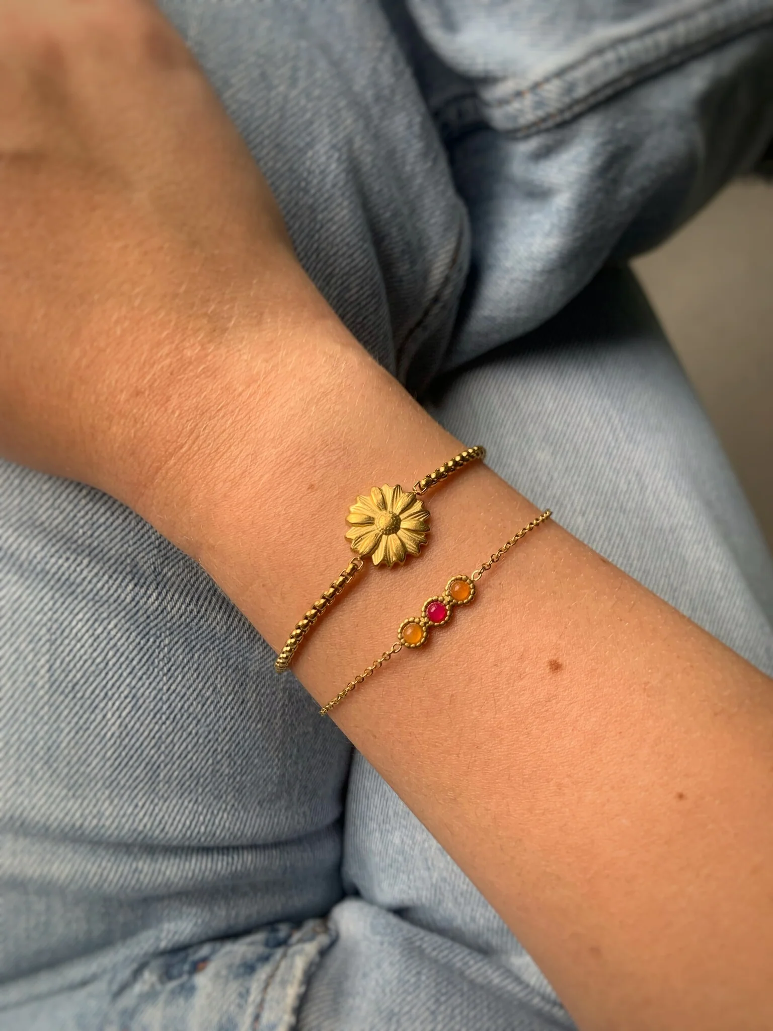 Demi - Bracelet - Pierre naturelle - Acier inoxydable - Image 5