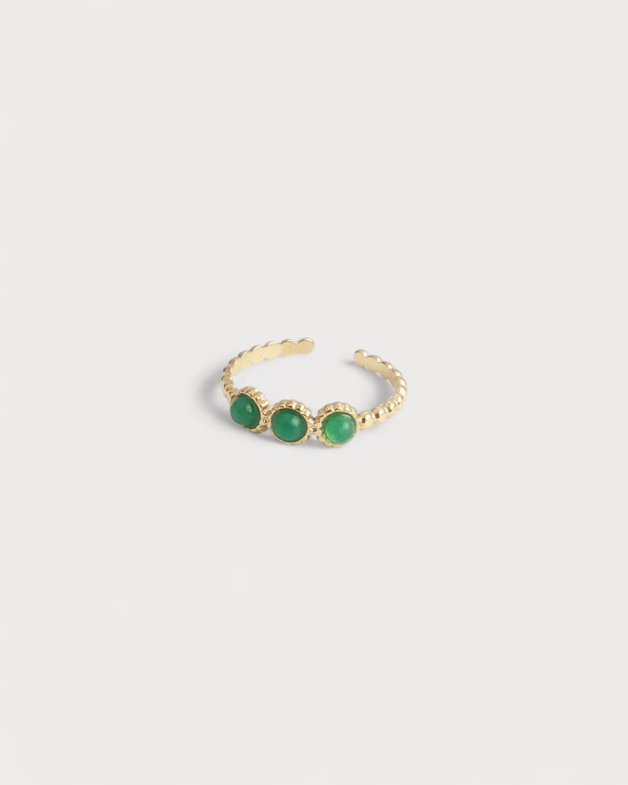 Demi - Bague - Pierre naturelle - Acier inoxydable - Ajustable - Image 10