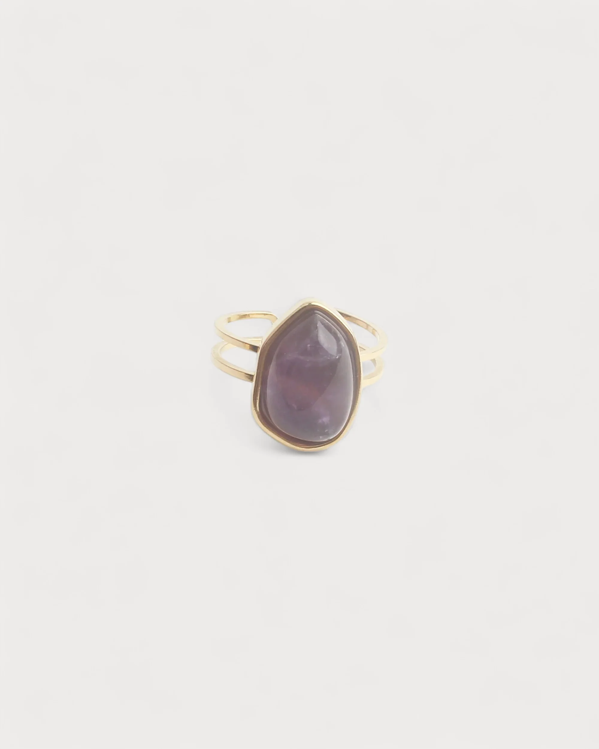Doloris - Bague - Pierre naturelle - Acier inoxydable - Ajustable - Image 5