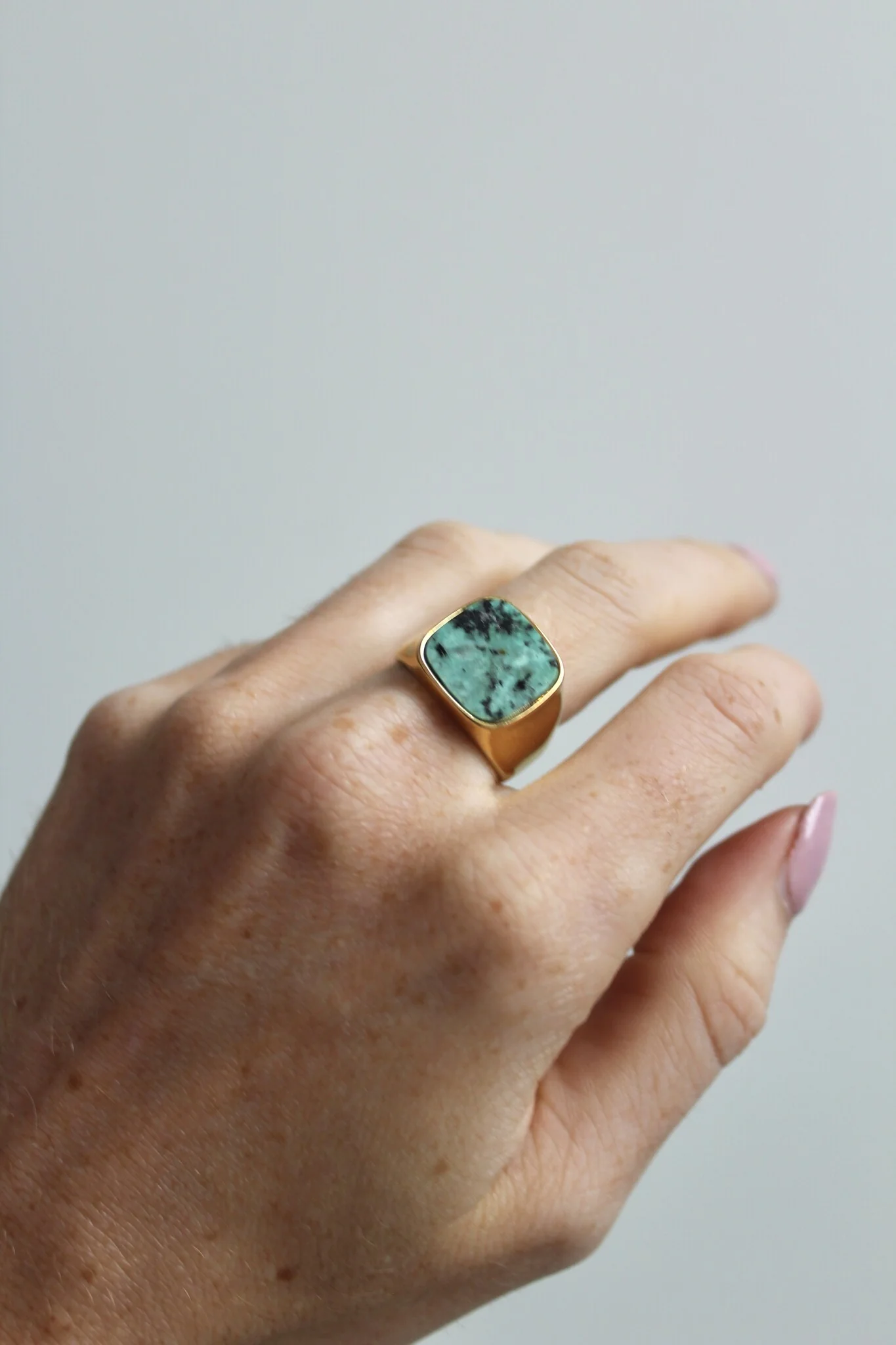 Estefania - Bague - Pierre naturelle - Acier inoxydable - Image 7