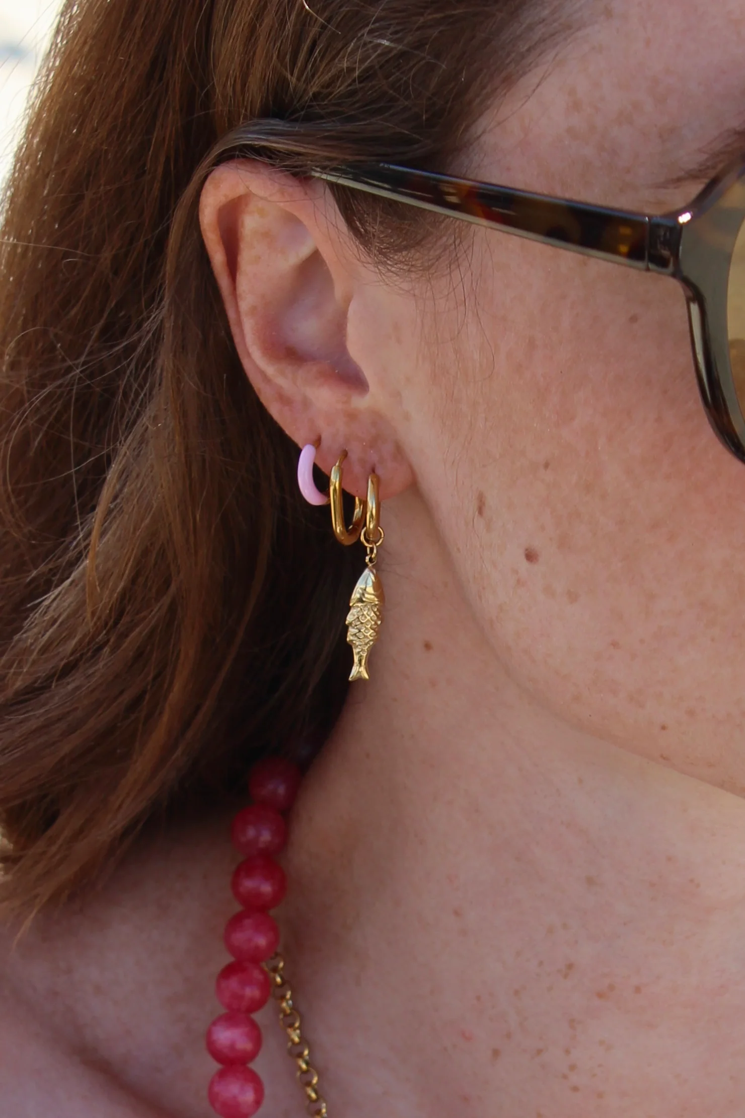 Fishy - Boucles d'oreilles - Clips - Acier inoxydable - Image 4