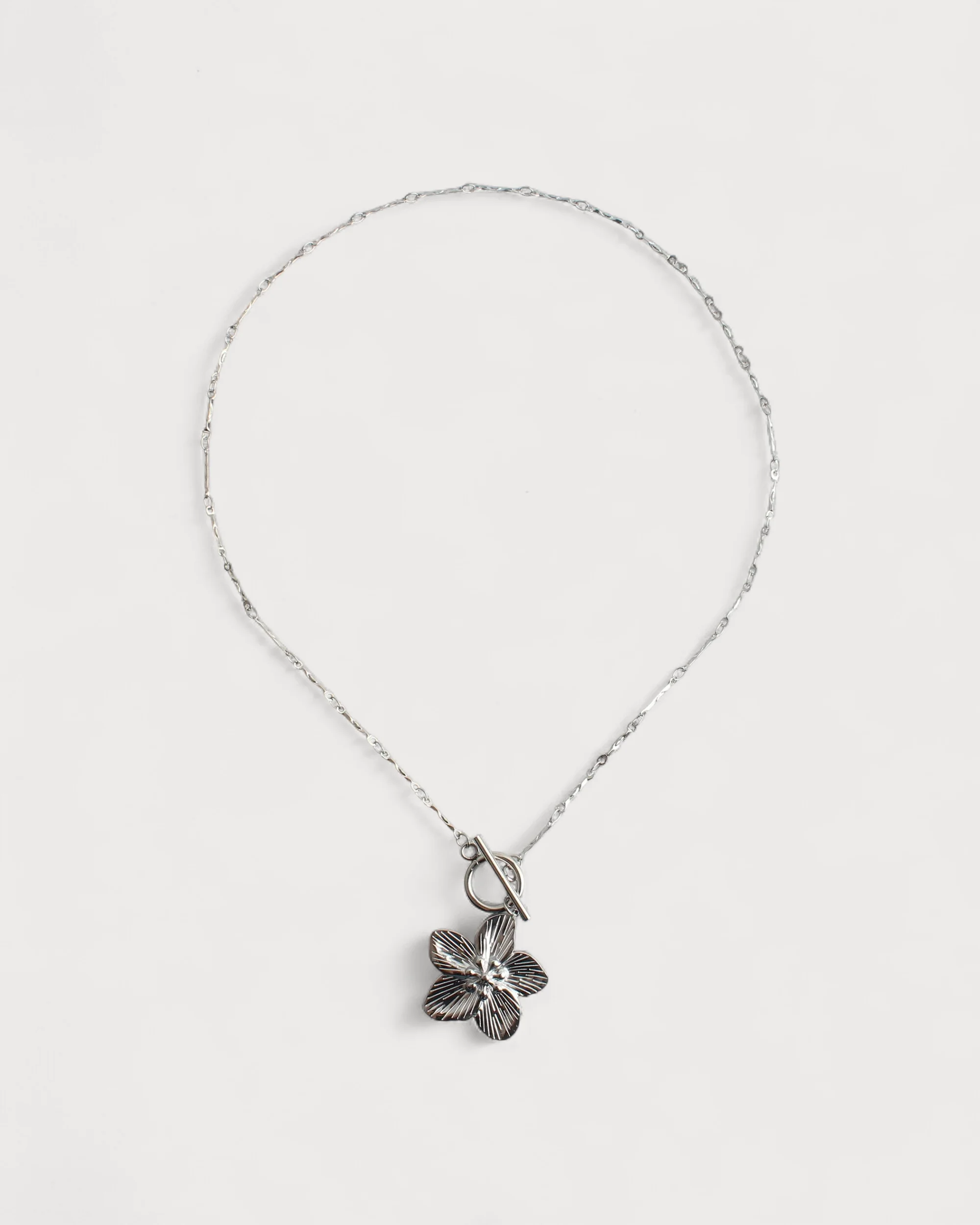 Fleur - Collier - Acier inoxydable - Image 5