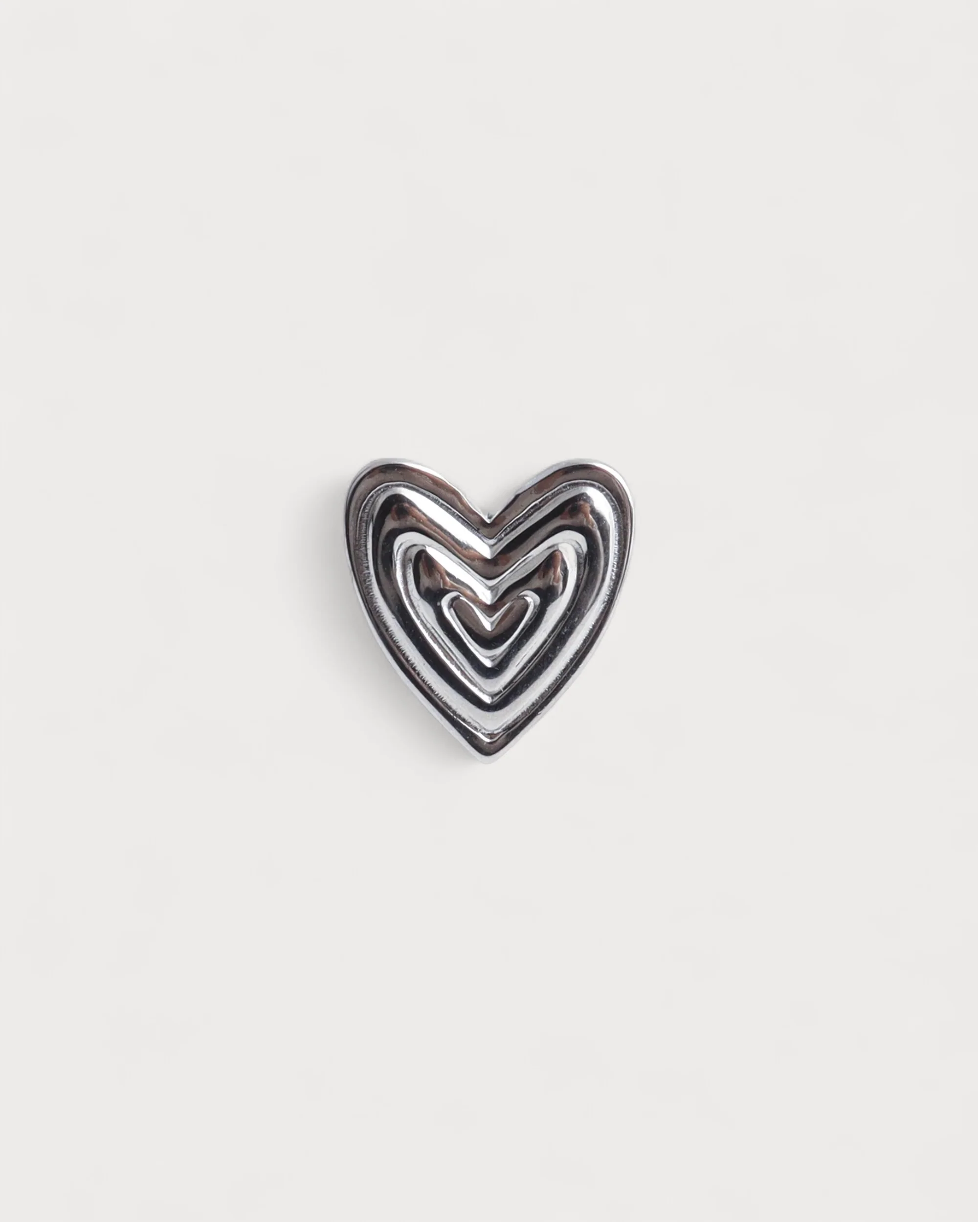 Groovy Heart - Bague - Acier inoxydable - Ajustable - Image 4