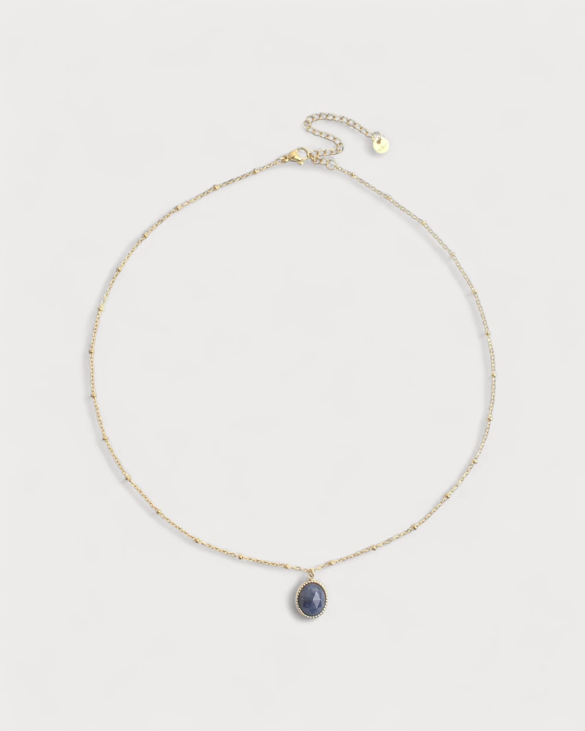 Jade - Collier - Pierre naturelle - Acier inoxydable - Image 3