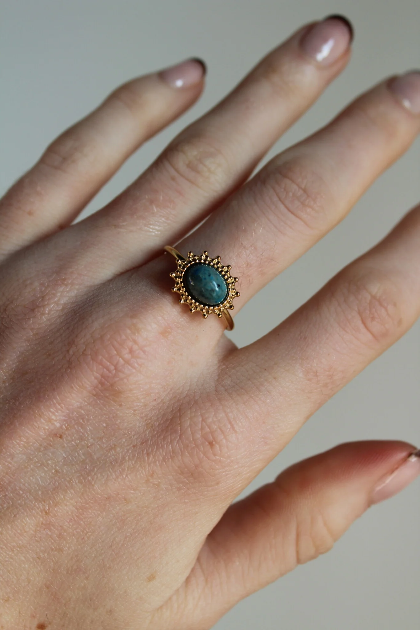 Jolie - Bague -  Pierre naturelle - Acier inoxydable - Image 12