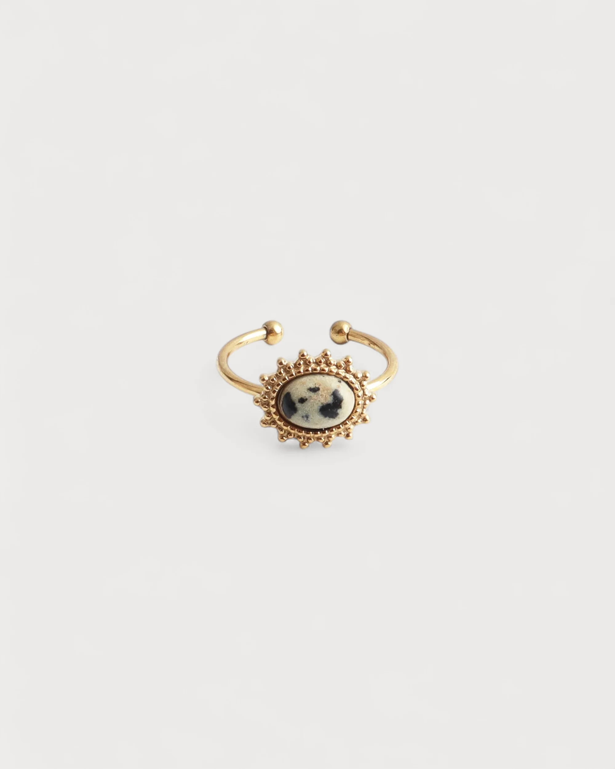 Jolie - Bague -  Pierre naturelle - Acier inoxydable - Image 4