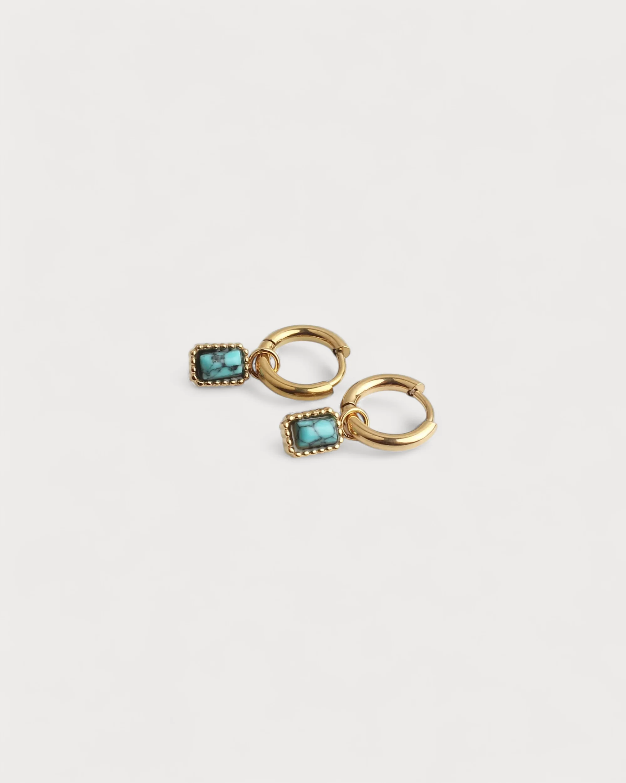 Karma - Boucles d'oreilles - Pierre naturelle - Acier inoxydable - Image 4
