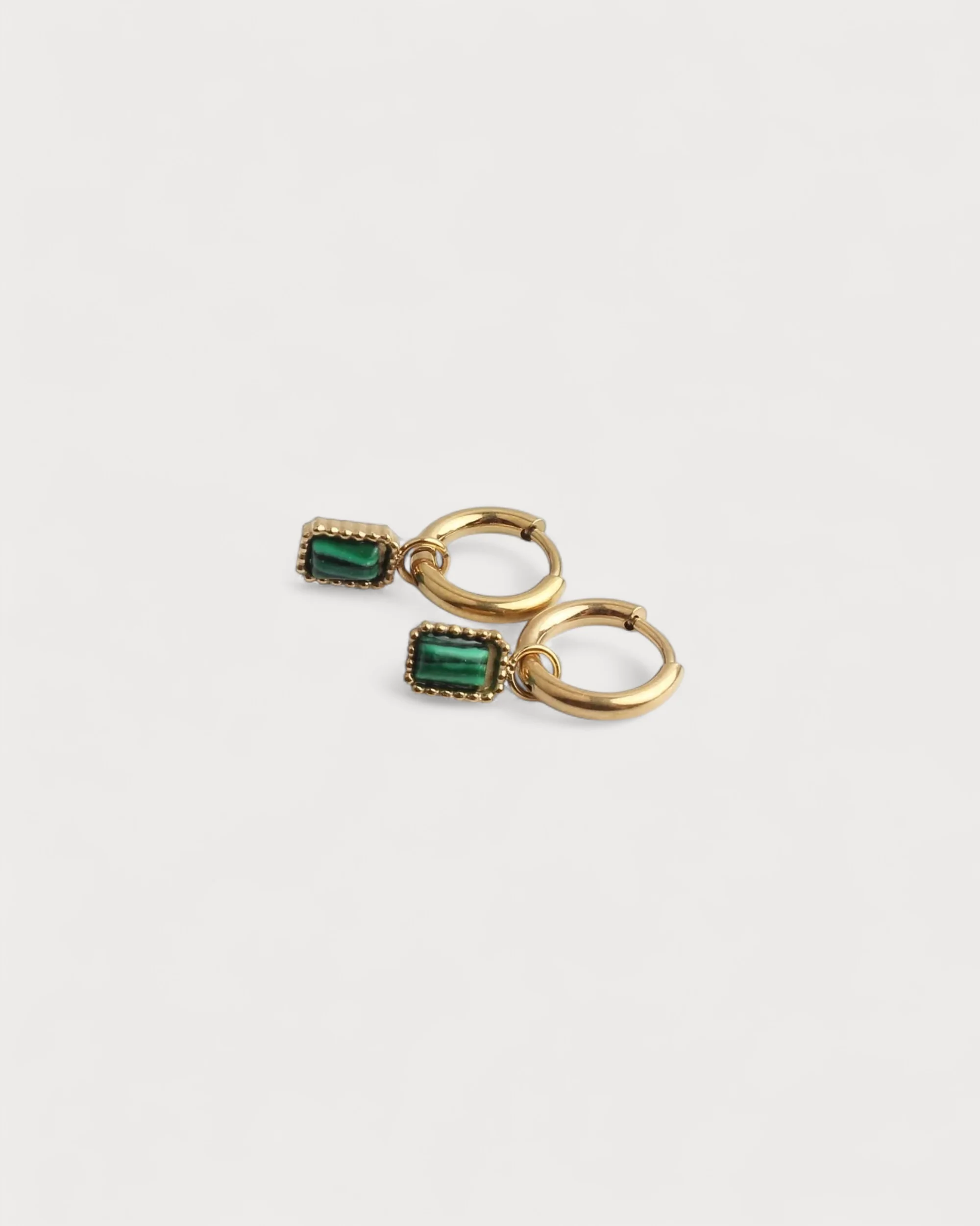 Karma - Boucles d'oreilles - Pierre naturelle - Acier inoxydable - Image 7