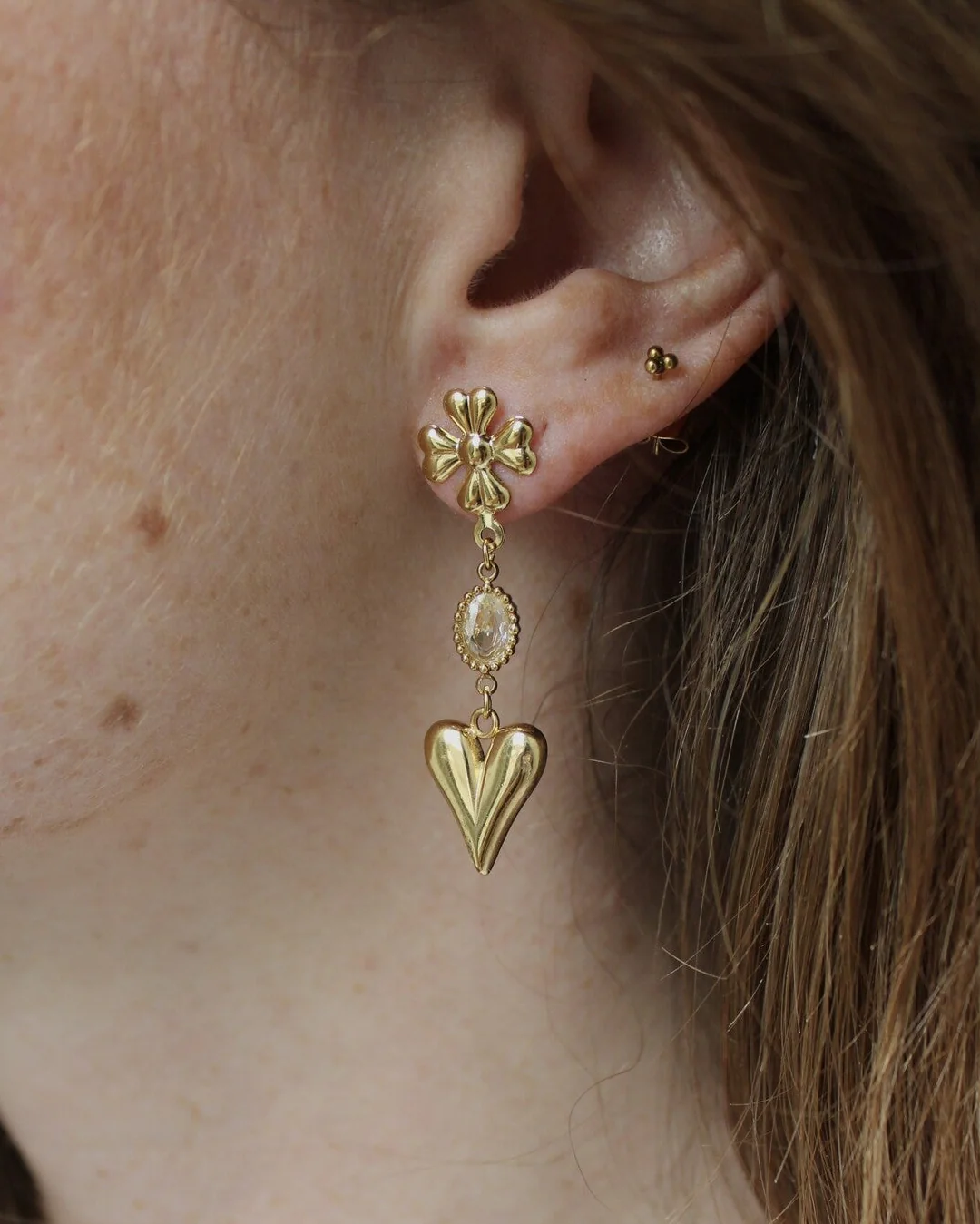 Kathelijne - Boucles d'oreilles - Acier inoxydable - Image 2