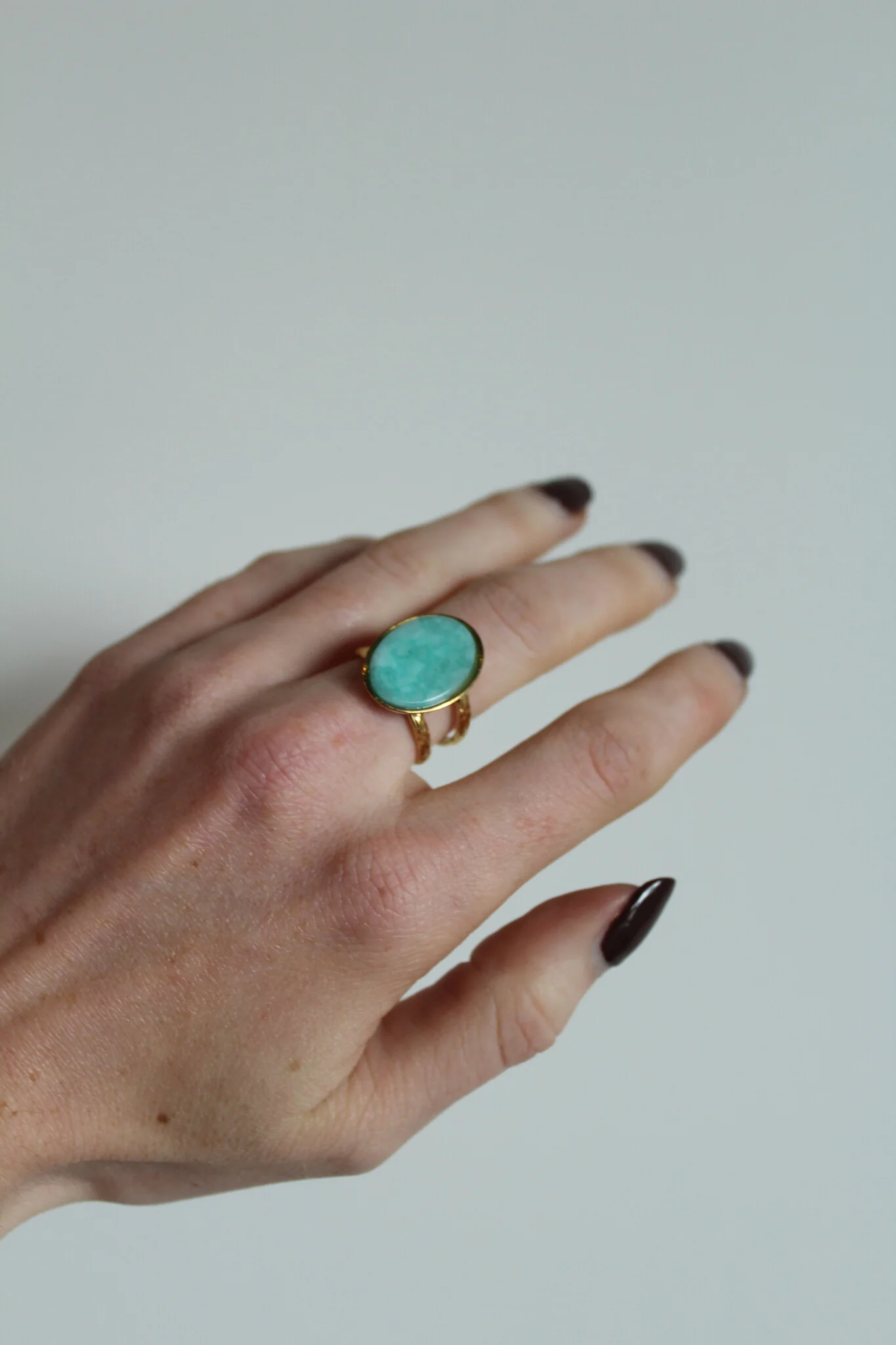Layla - Bague - Acier inoxydable - Ajustable - Pierre naturelle - Image 17