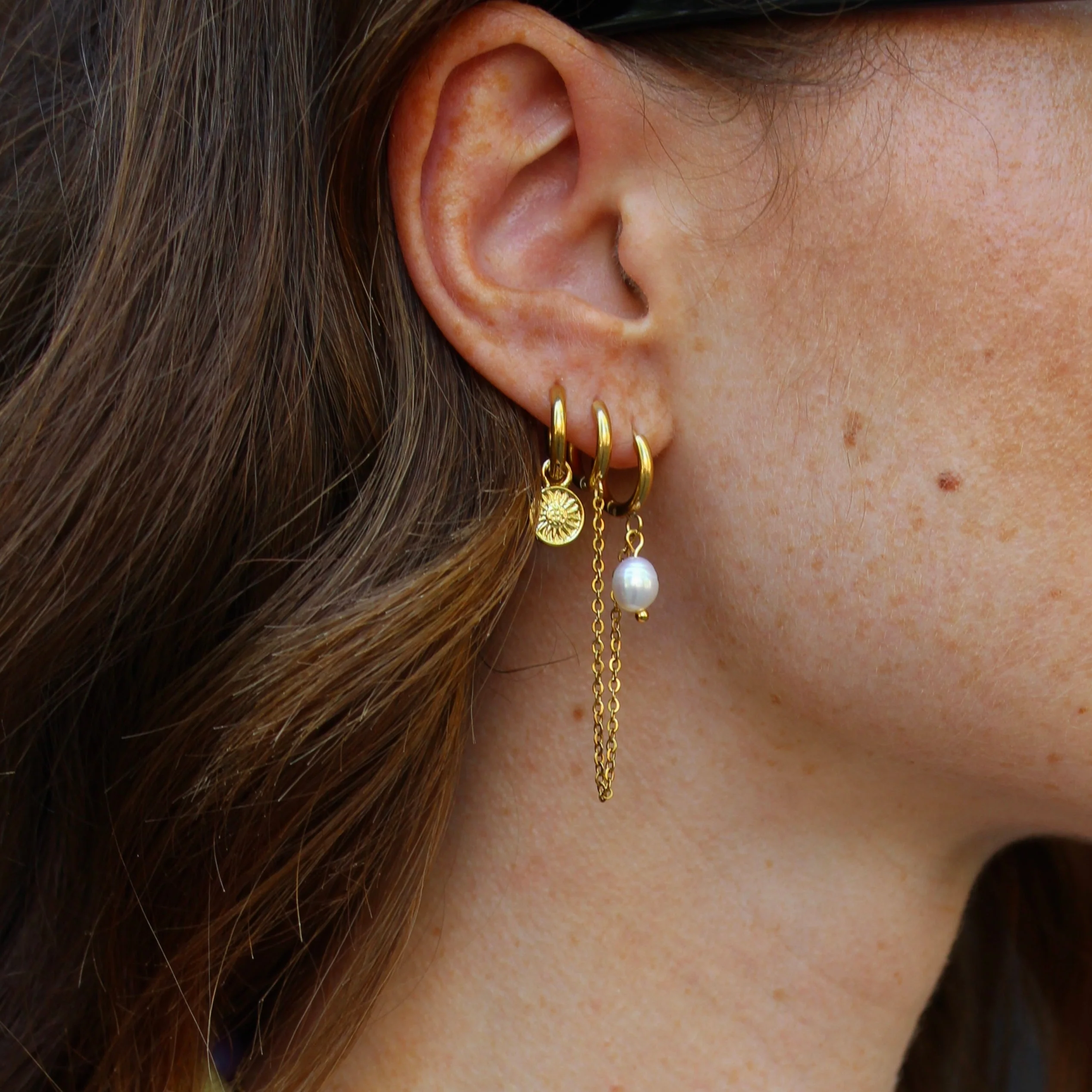 Le Tournesol - Boucles d'oreilles - Acier inoxydable - Image 2
