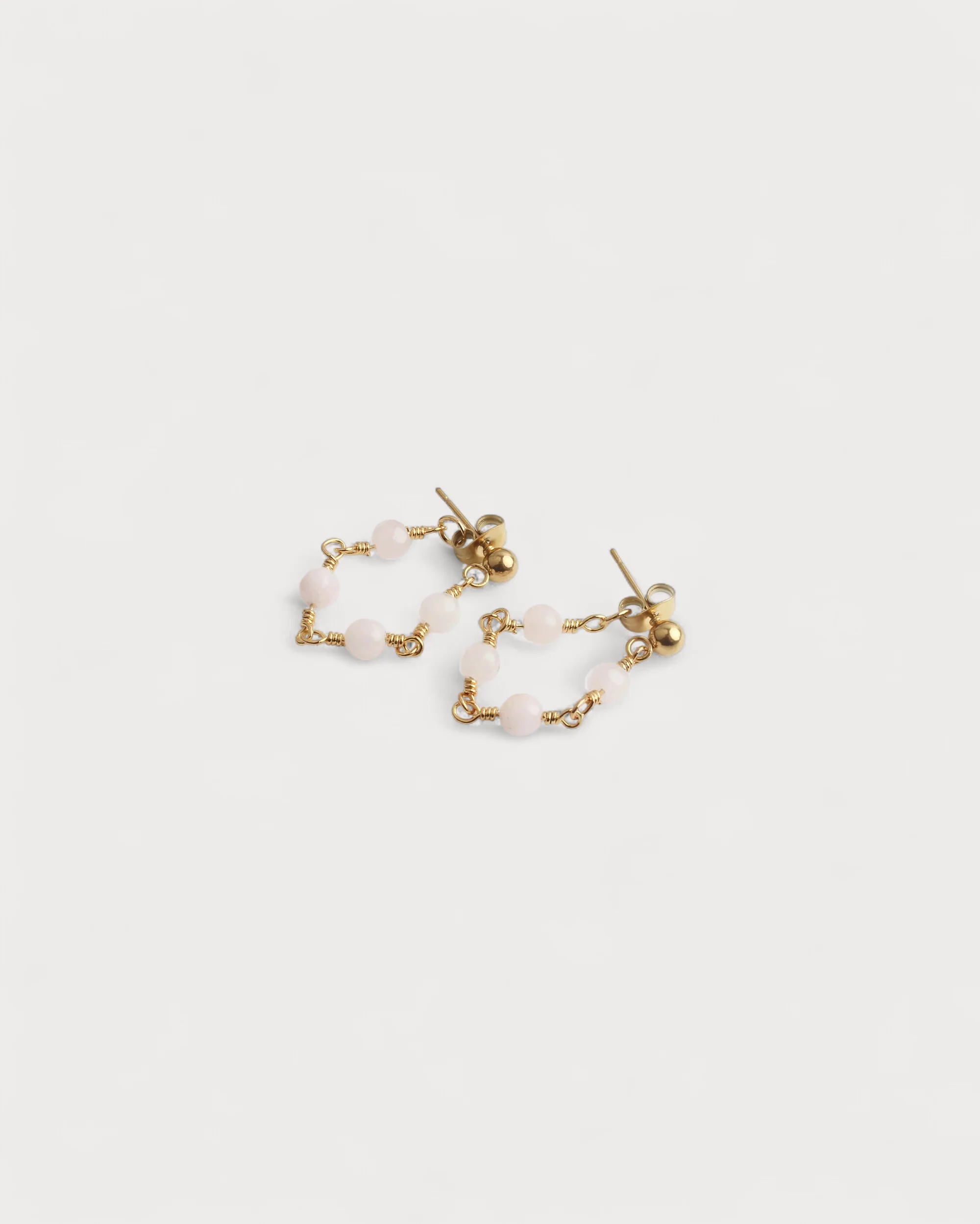 Léa - Boucles d'oreilles - Pierre naturelle - Acier inoxydable - Image 4