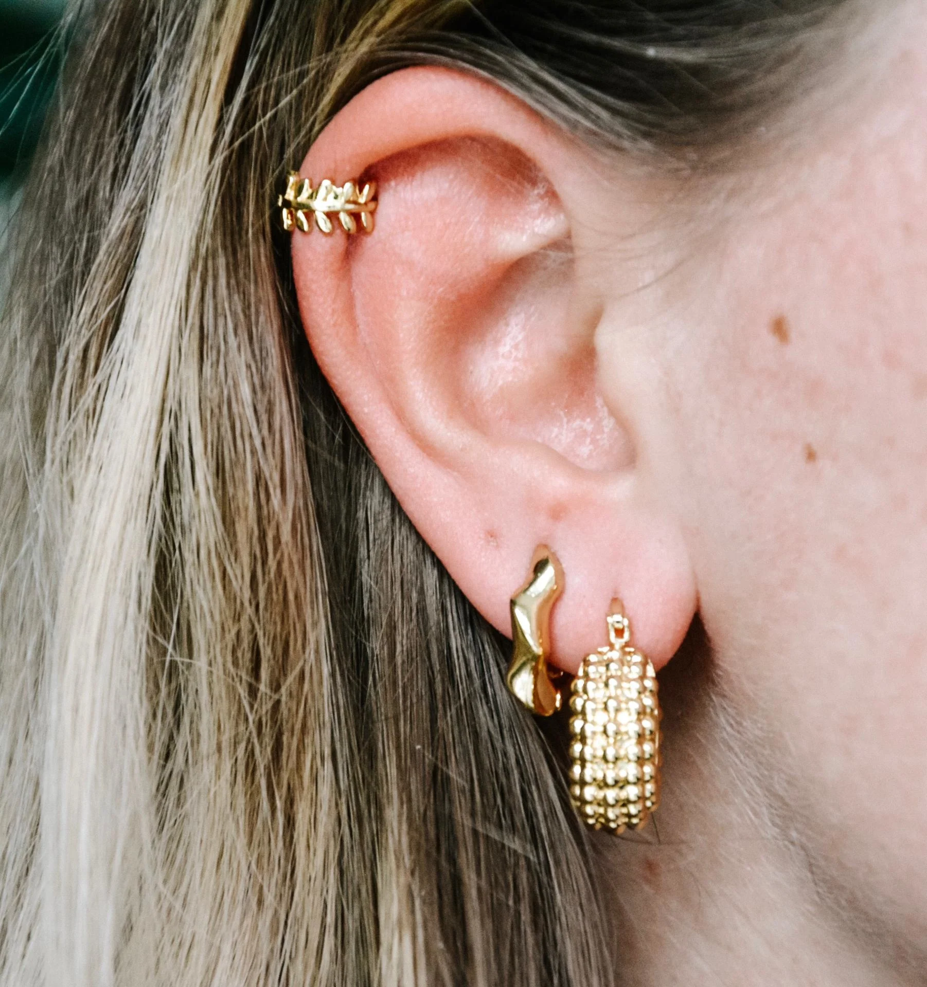 Leafs - Boucles d'oreilles - Plaqué - Image 4