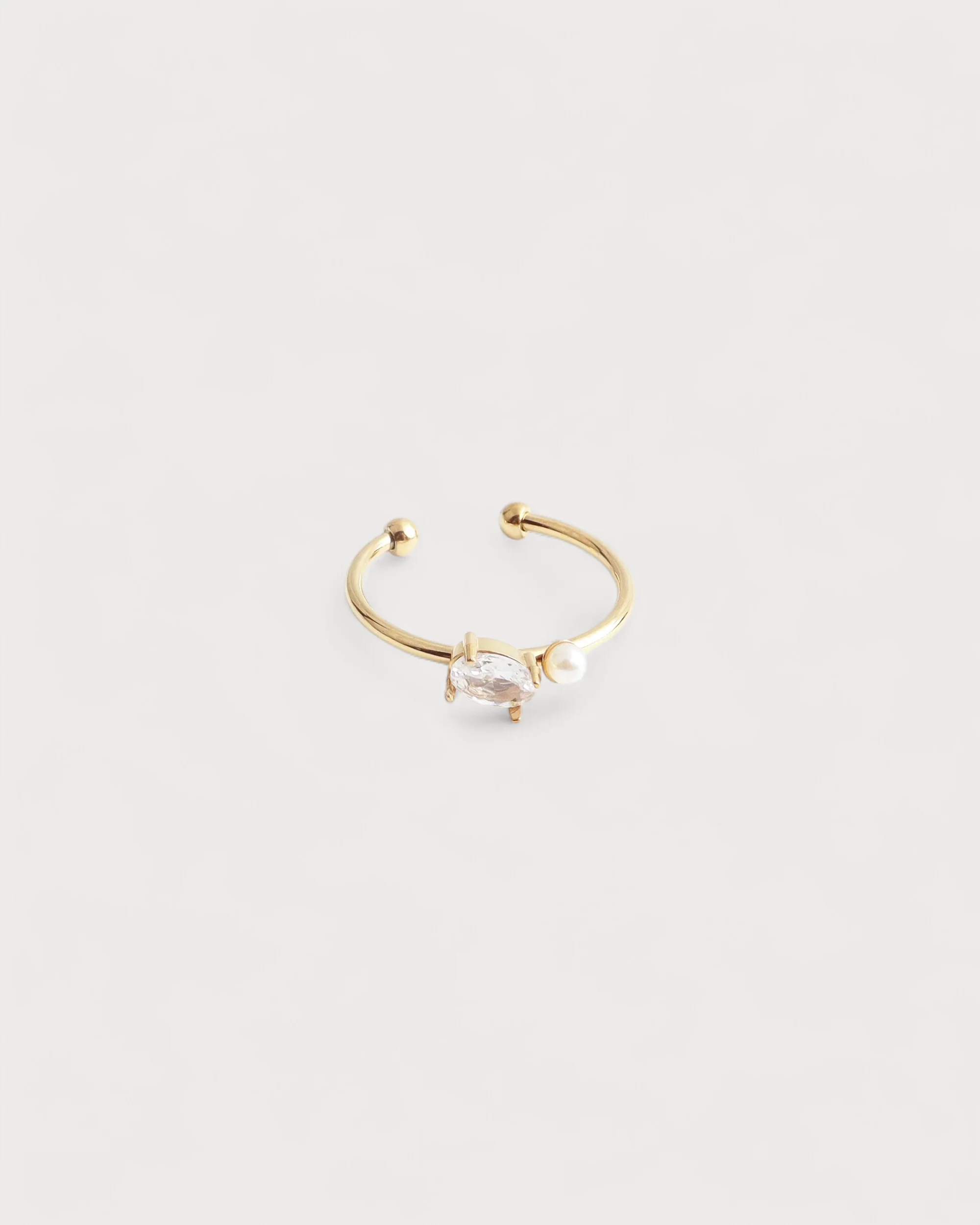 Leonie - Bague - Acier inoxydable - Ajustable