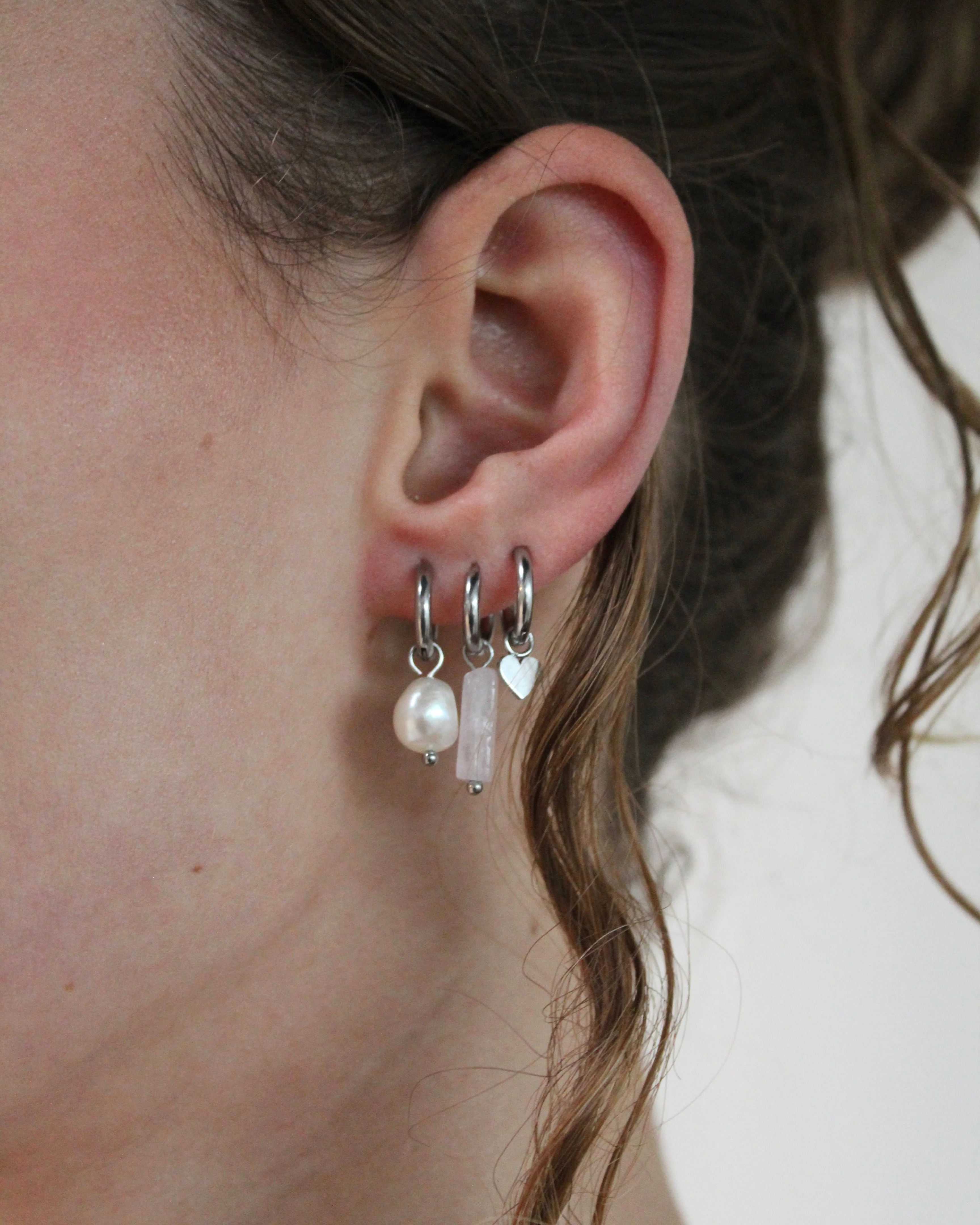 Classic Freshwater Pearl - Boucles d'oreilles - Acier inoxydable - Image 5