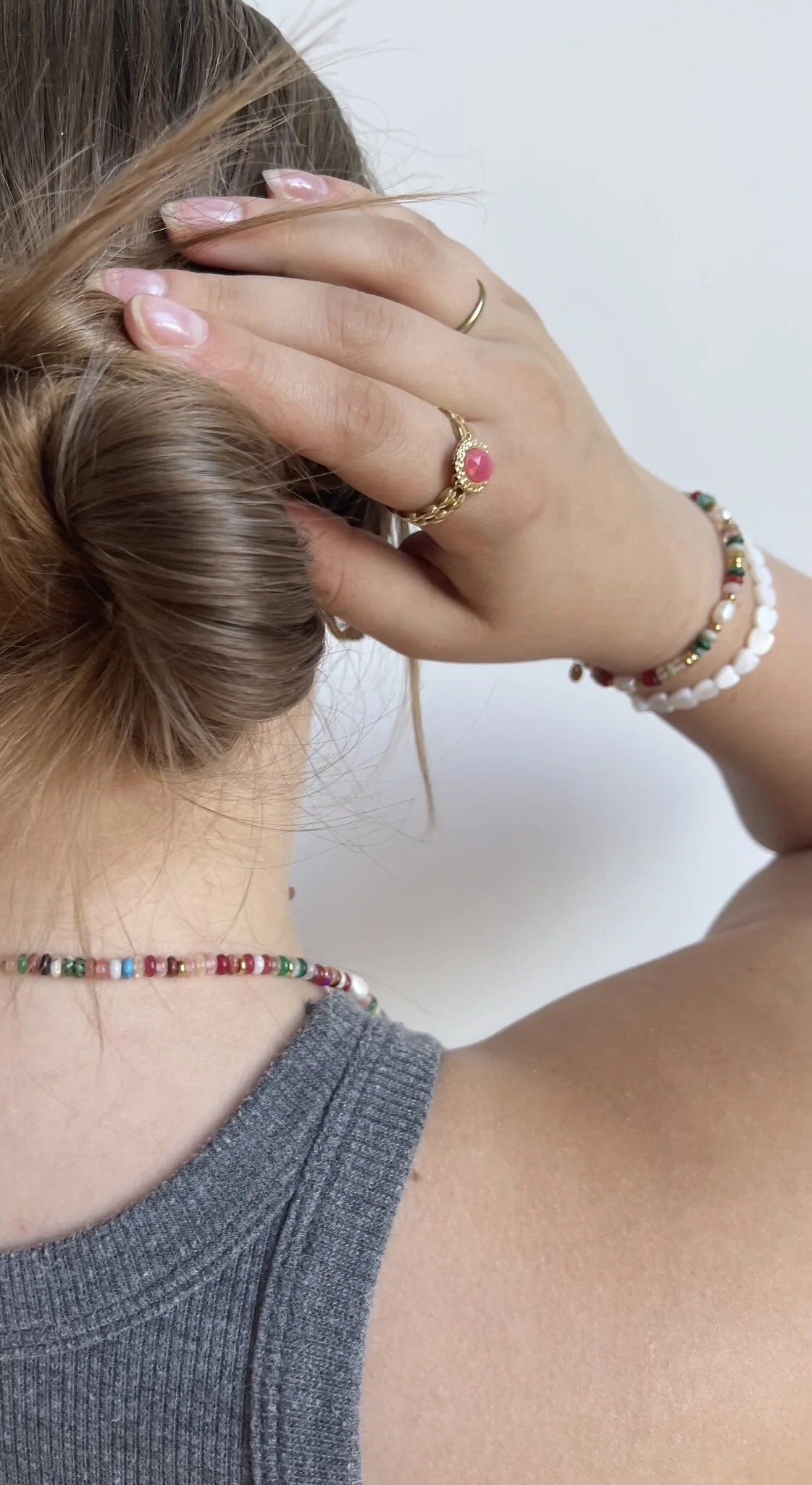 Lola - Bague - Acier inoxydable - Ajustable - Image 4