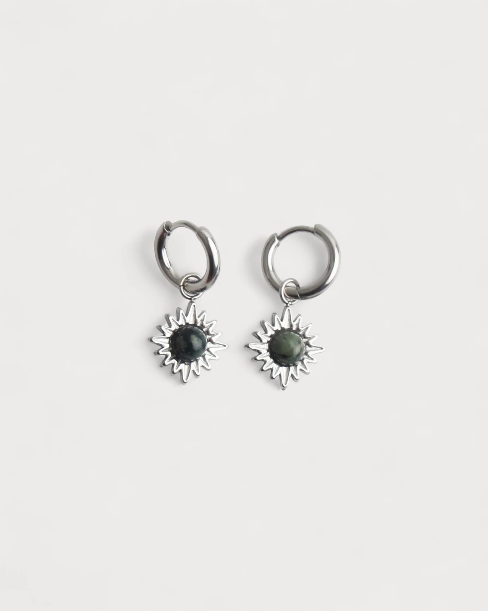 Louelle - Boucles d'oreilles - Pierre naturelle - Acier inoxydable - Image 6