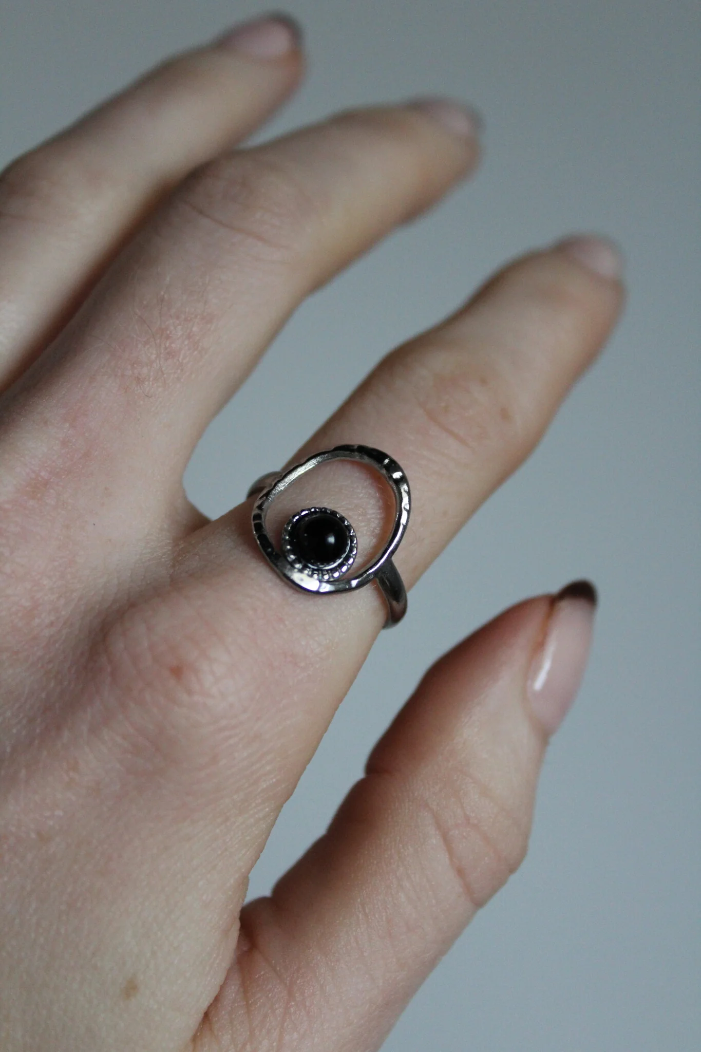 Lucia - Bague - Pierre naturelle - Acier inoxydable - Ajustable - Image 5