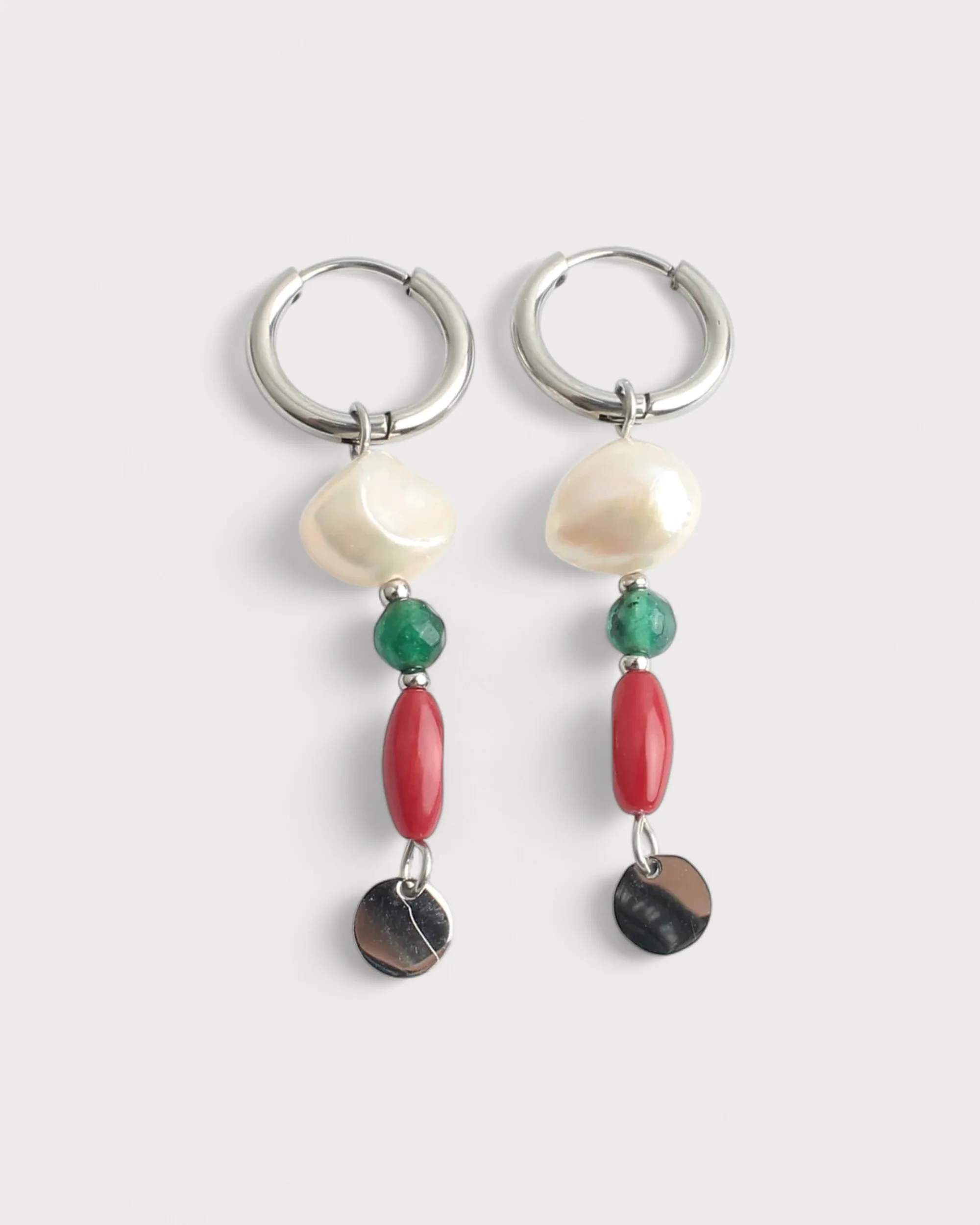 Maxine - Boucles d'oreilles - Acier inoxydable - Pierre naturelle - Image 3