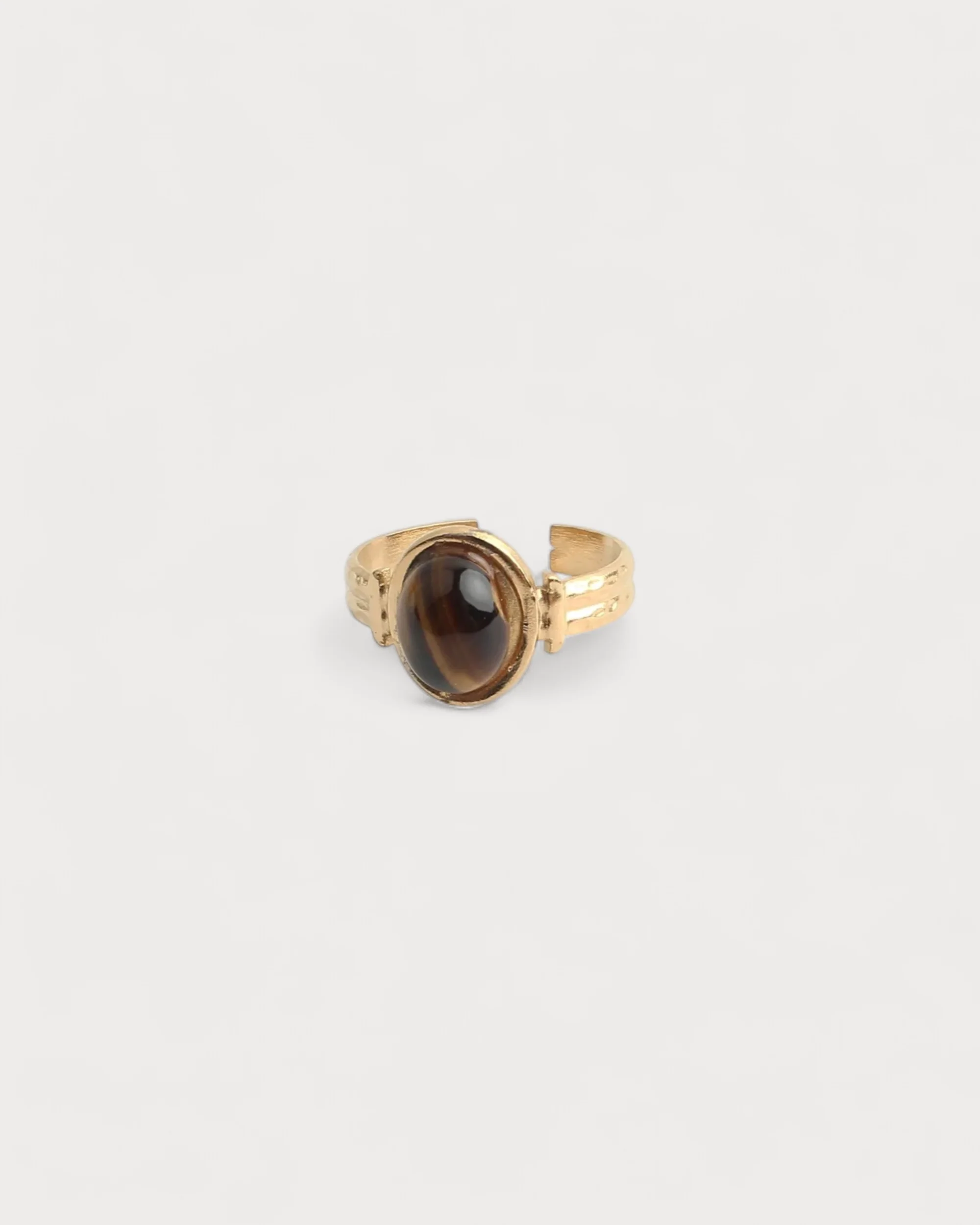 Mégane - Bague - Pierre naturelle - Acier inoxydable - Ajustable - Image 13