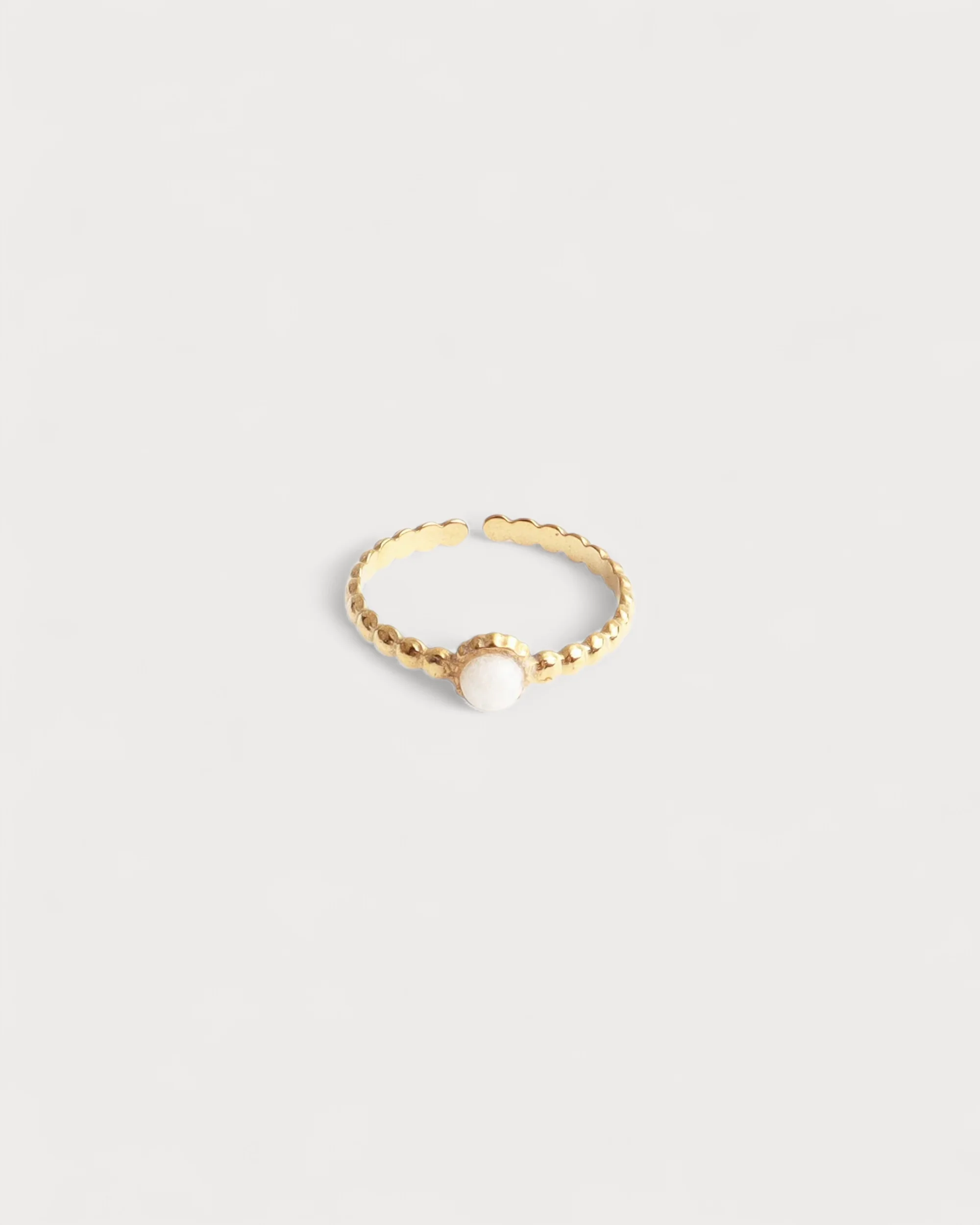 Nadine - Bague - Acier inoxydable - Ajustable - Pierre naturelle - Image 17