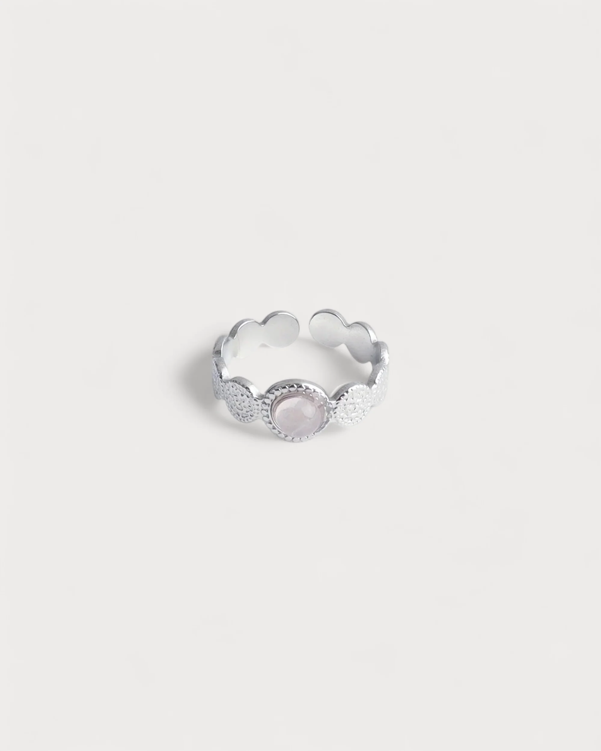 Noé - Bague - Pierre naturelle - Acier inoxydable - Ajustable - Image 12