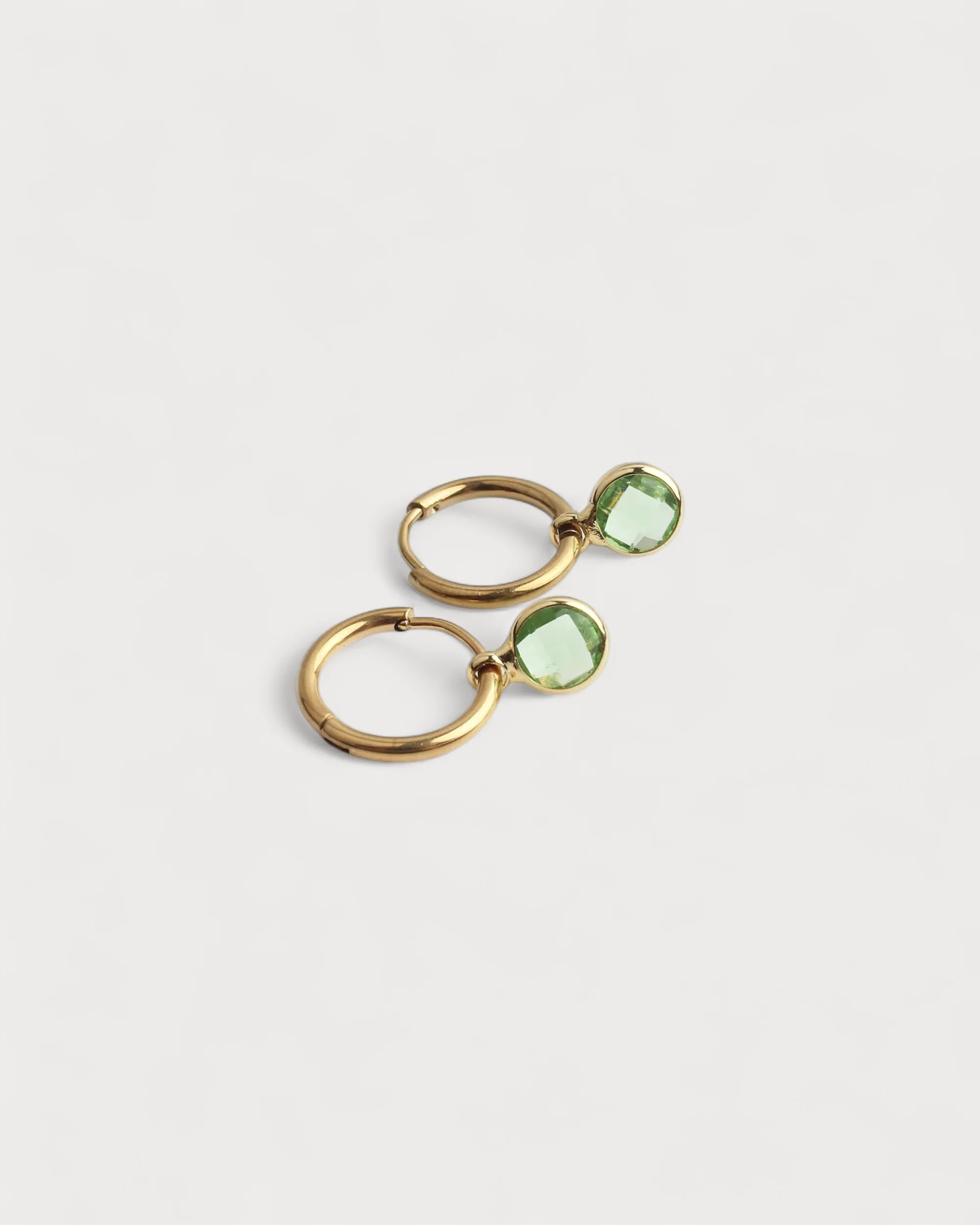 Nina ronde - boucles d'oreilles - acier inoxydable - Image 4